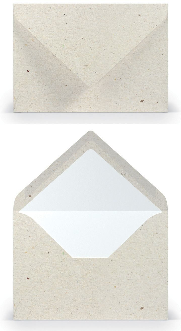 Rössler Briefumschlag Briefhülle Paperado - B6, 100 g/qm, terra vanilla, Seidenfutter