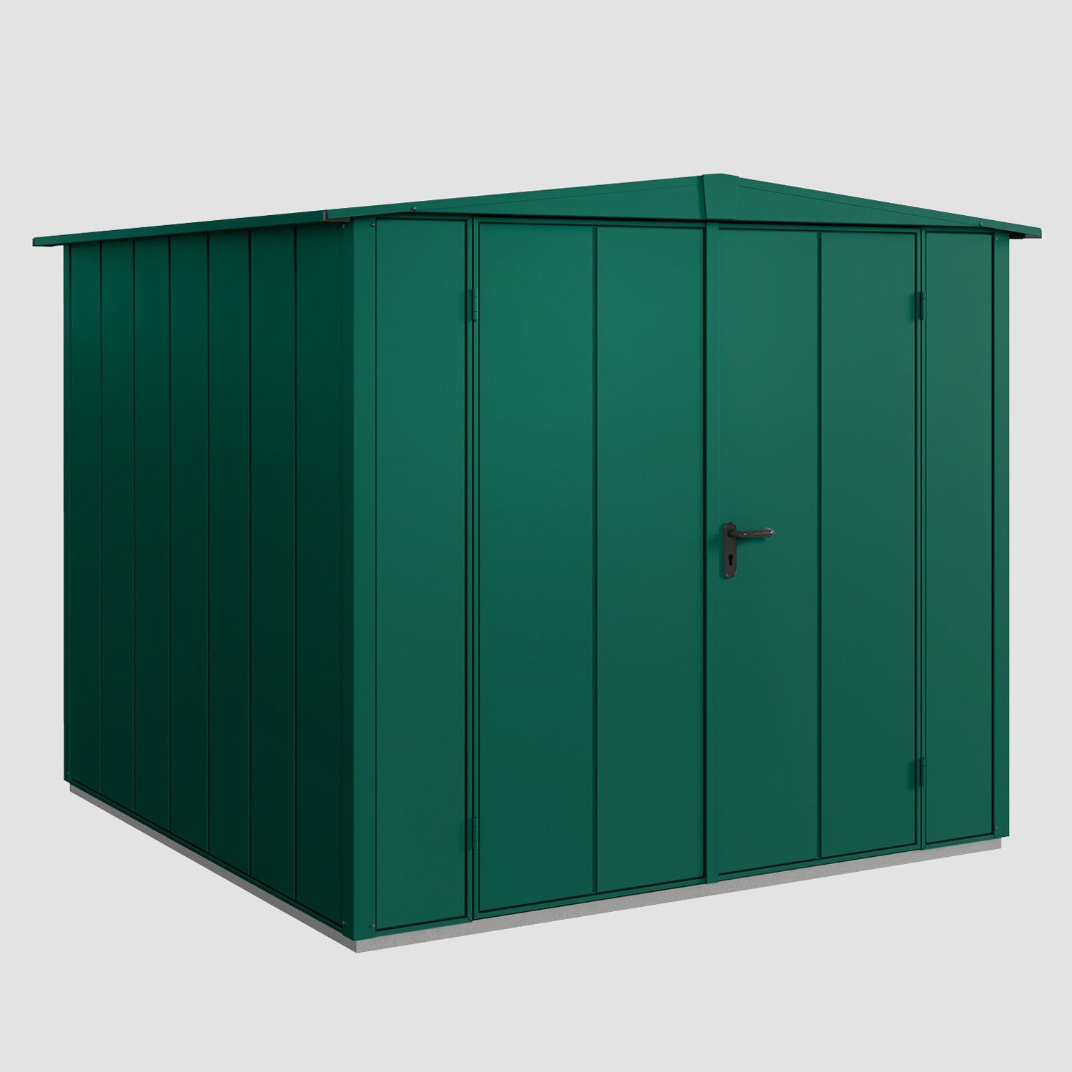 Hörmann Ecostar Gerätehaus Elegant mit Satteldach (259 x 248 cm), aus Metall