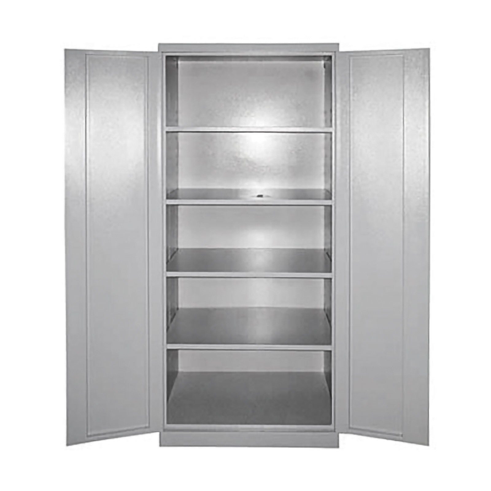 PROREGAL® Spind Stahlschrank Owl mit 4 Fachboden, HxBxT 192x78x38cm, Grau