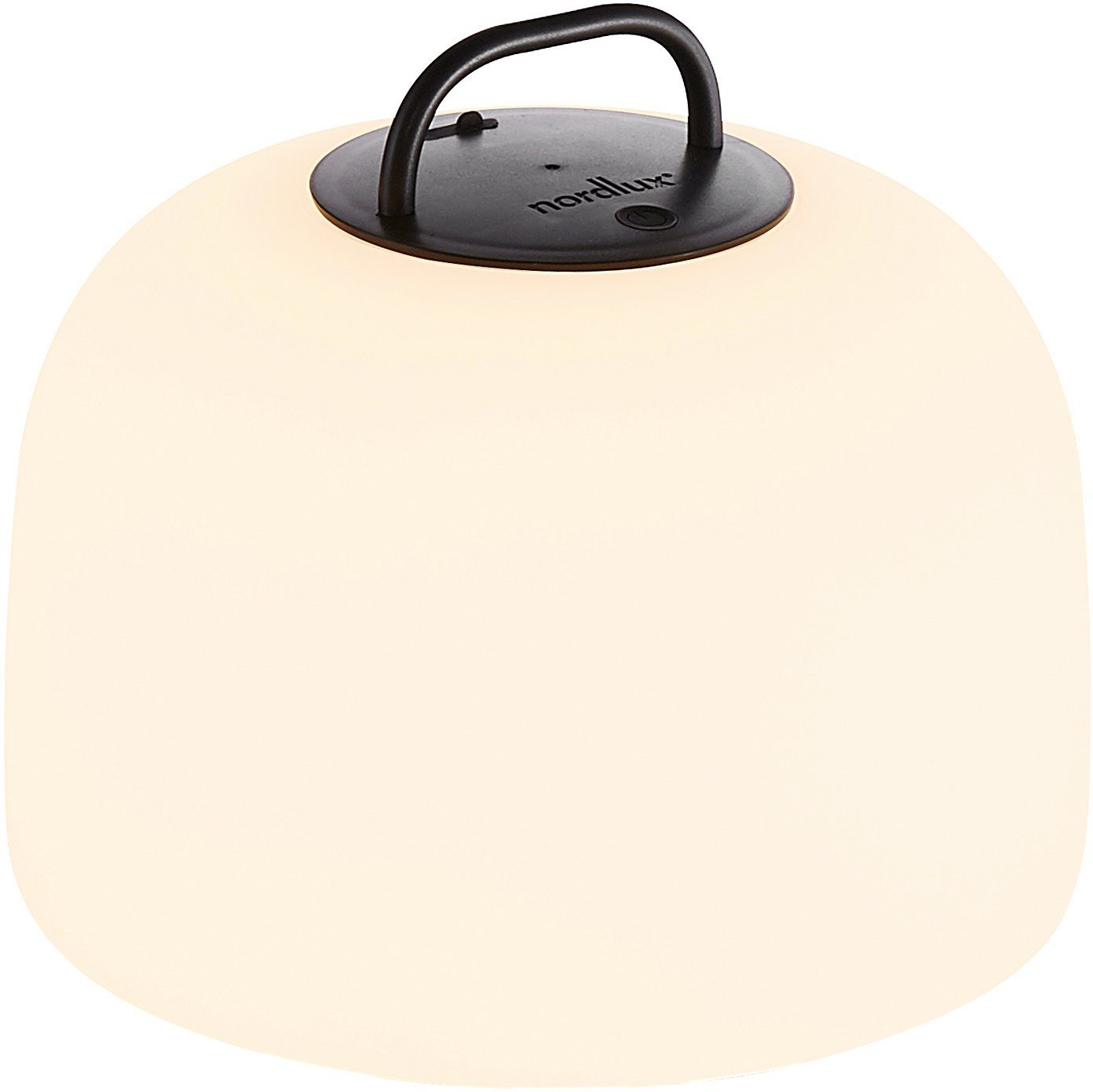 Nordlux Dekolicht Kettle, Innen Dimmfunktion, mit Batterie, USB-Anschluss LED, Dimmer, Erdspieß Außen fest Metall, und Ladefunktion, integriert, integrierter Warmweiß, Dimmer, LED 