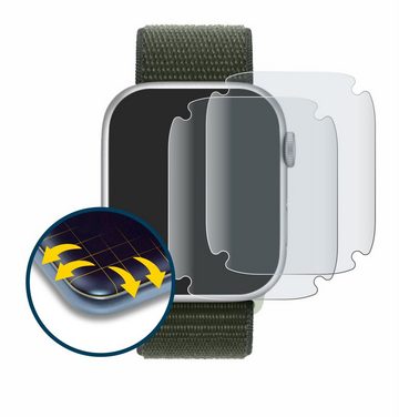 BROTECT Full-Screen Schutzfolie für Apple Watch Series 9 (45 mm), Displayschutzfolie, 2 Stück, 3D Curved matt entspiegelt Full-Screen Anti-Reflex