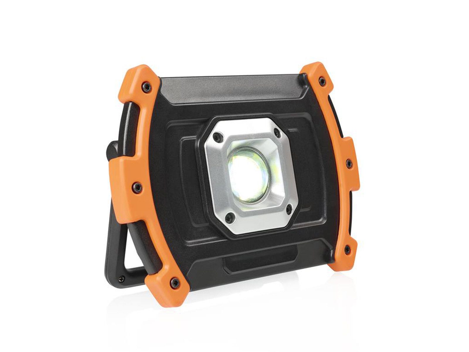 smartwares LED Baustrahler, LED fest integriert, Neutralweiß, Baustrahler Werkstattlampe Arbeitsscheinwerfer mit Schalter Steckdose