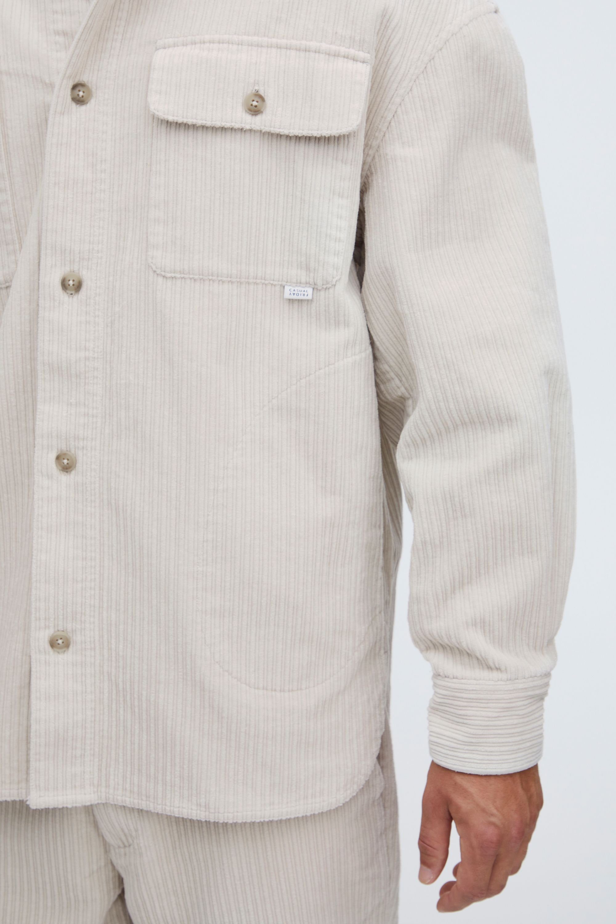 sand - overshirt CF (135304) 0090 Light Kurzjacke 20504759 August Friday Casual corduroy