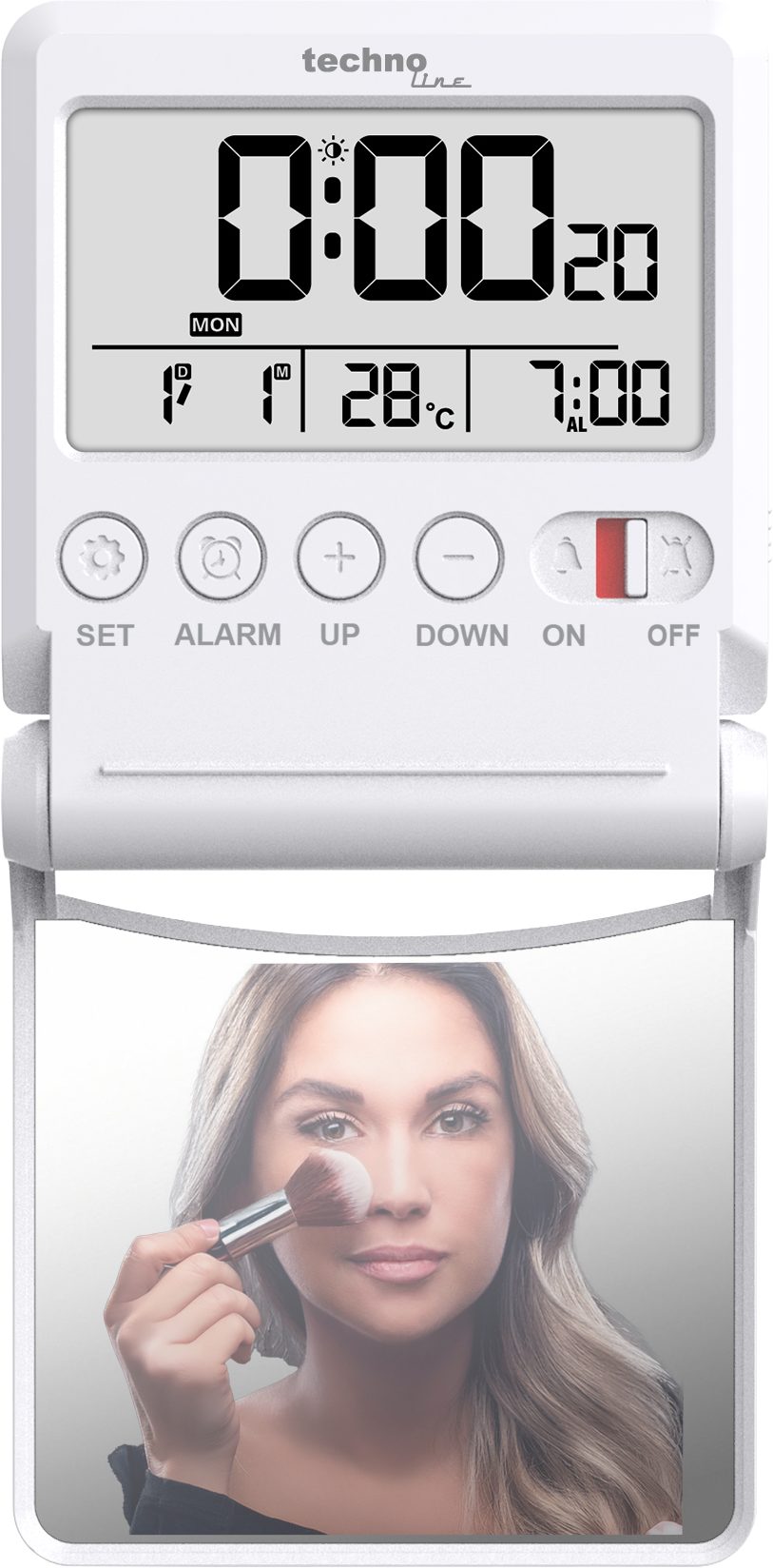 technoline Reisewecker WT 172 mit Spiegel und Thermometer günstig online kaufen