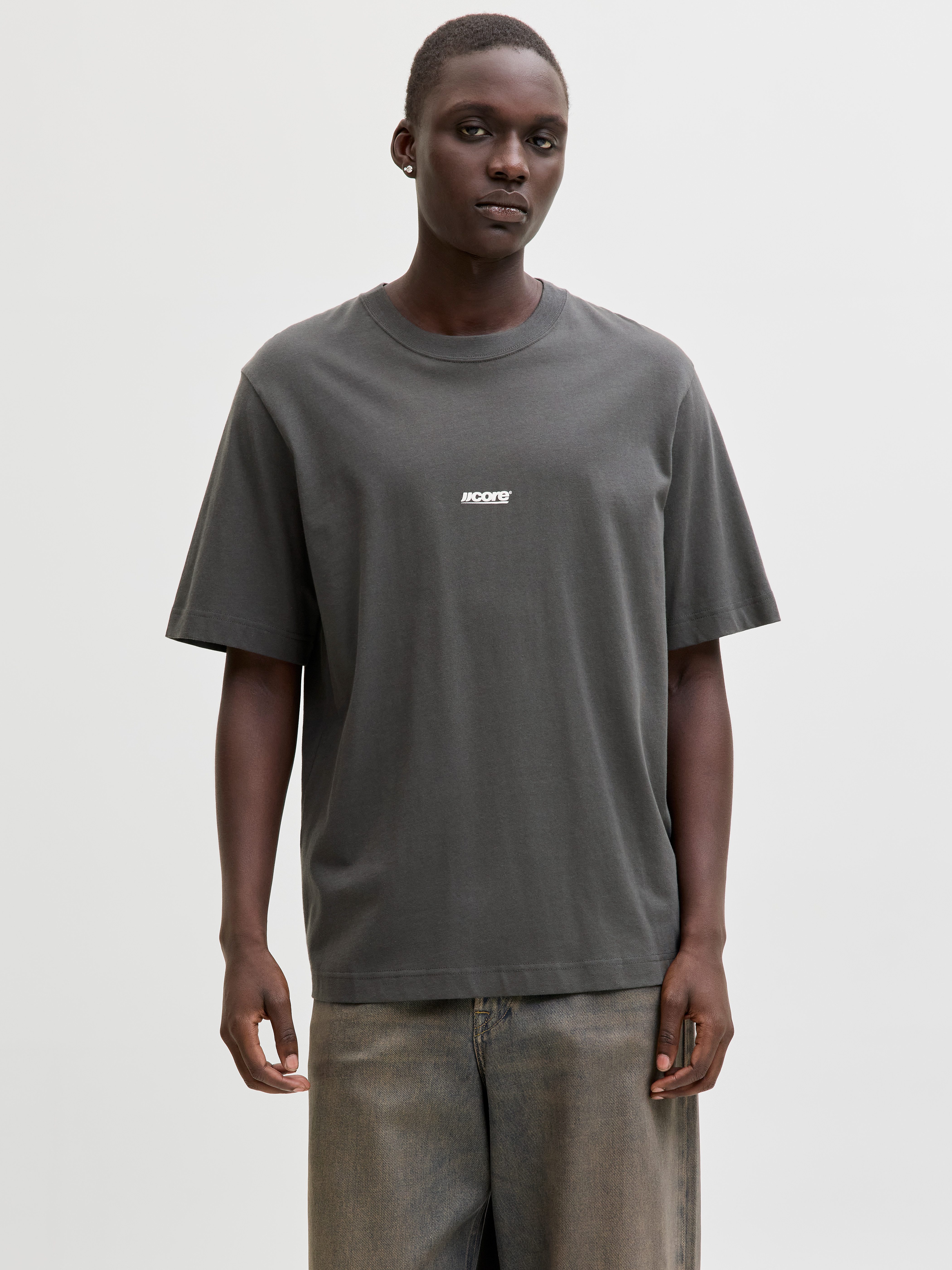 Jack & Jones T-Shirt JCOCLUB BACK TEXT PRNT TEE SS CREW SN mit Print günstig online kaufen