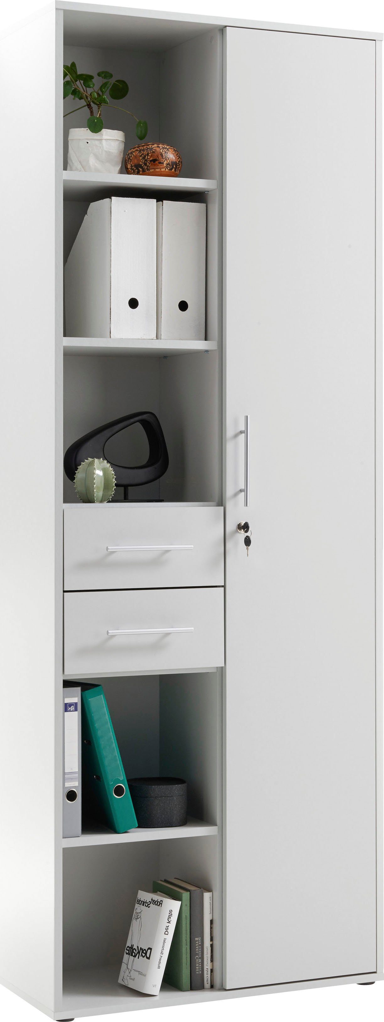 BEGA OFFICE Aktenschrank Pronto Büroschrank Grau abschließbar, Mehrzweckschrank