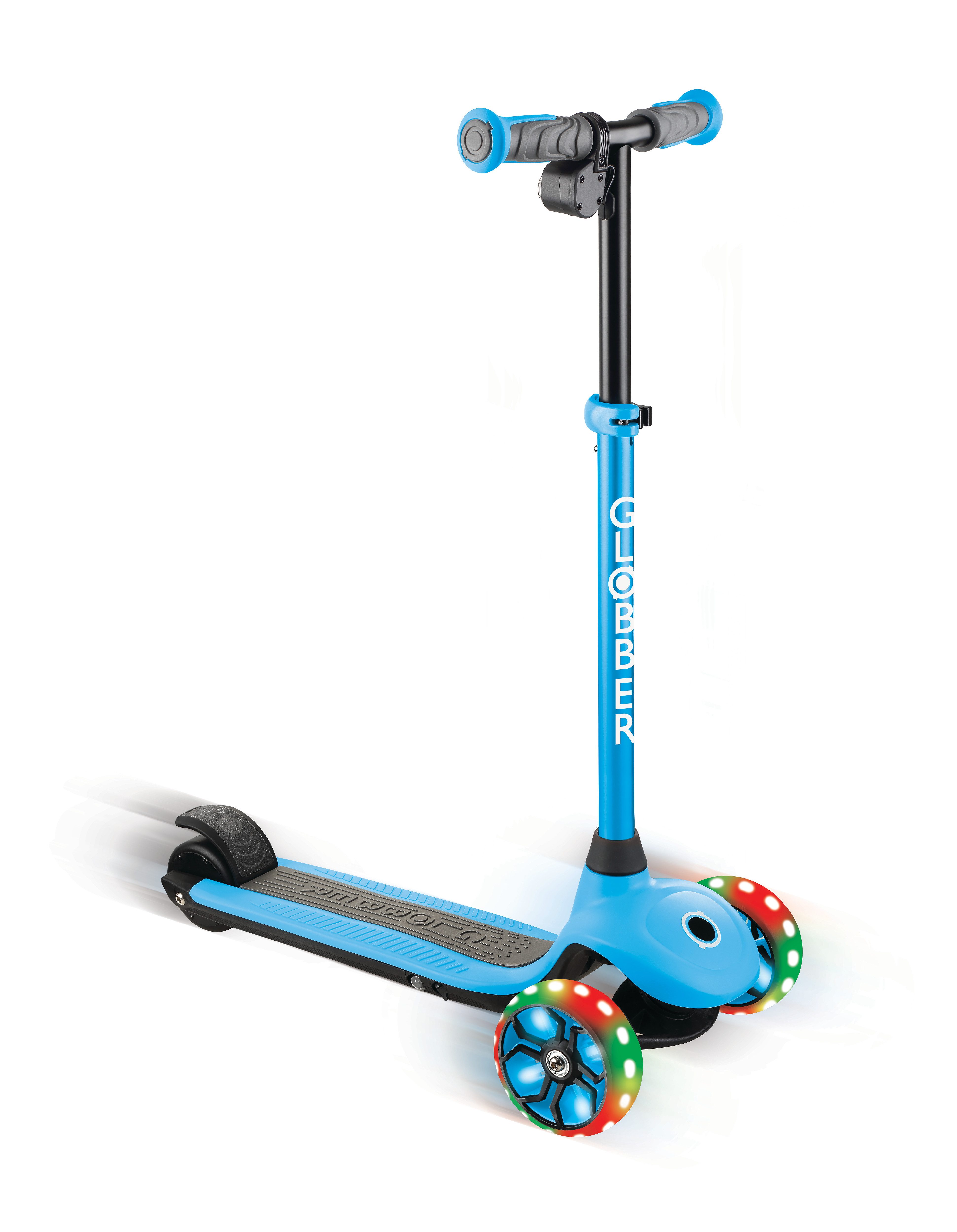 Globber E-Scooter ONE K E-MOTION 4 PLUS, mit Leuchtrollen, 10 km/h