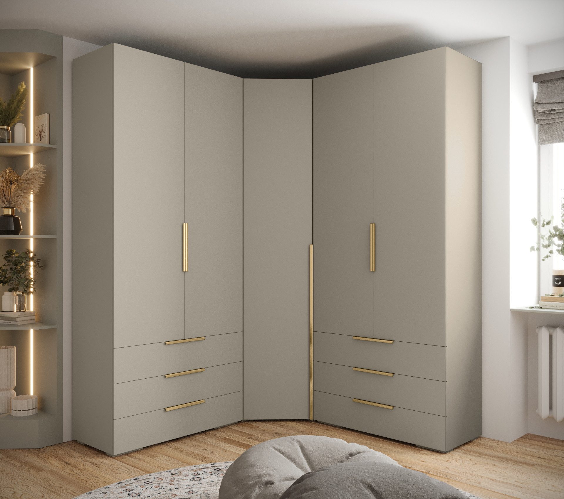 ABIKS MÖBEL Kompaktgarderobe INOVA 1 SATZ 7 Möbelset, Garderobe mit Kleider günstig online kaufen