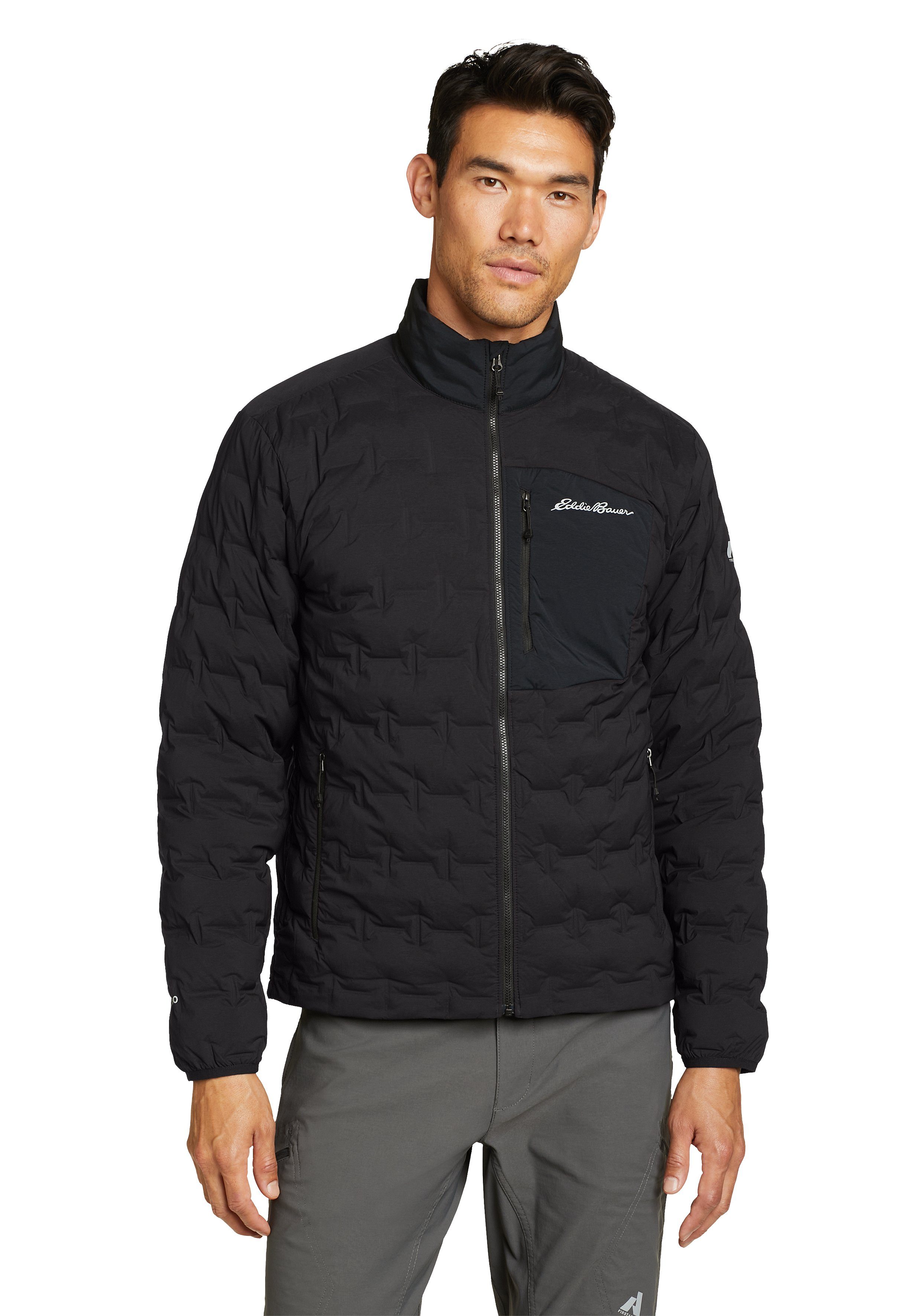 Eddie Bauer Daunenjacke Microtherm Freefuse Jacke Schwarz