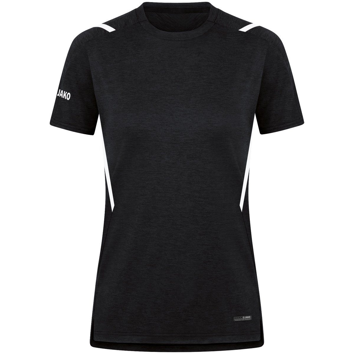 Jako T-Shirt Sport-Shirt Challenge - Polyester-Stretch-Jersey - schwarz/weiss Damen