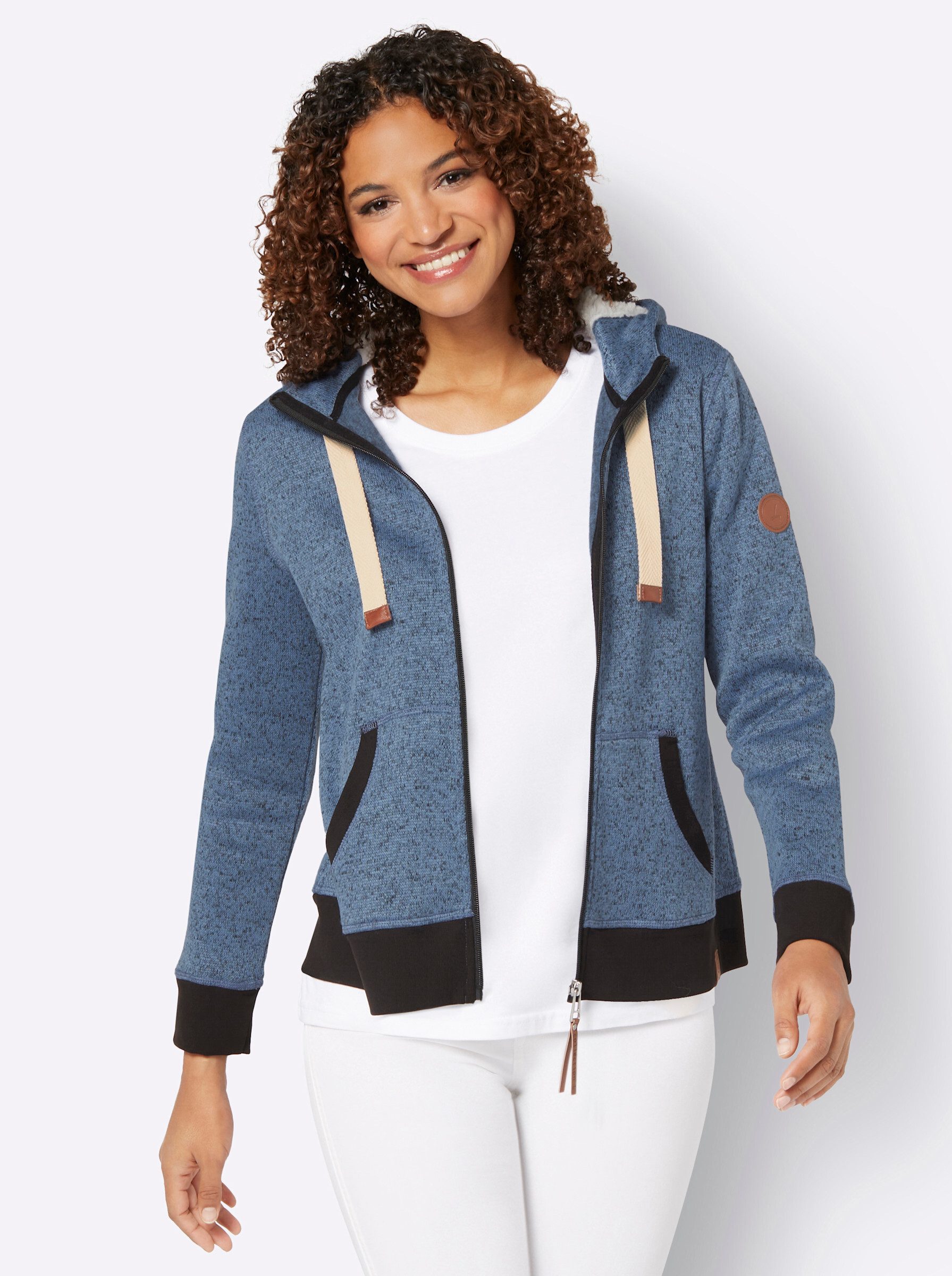 Casual Looks Strickfleecejacke günstig online kaufen