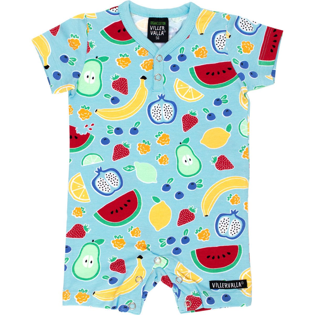Villervalla Игрок Früchte Unisex Kinder Sommerstrampler, Einteiler, Babyanzug, Kurzarm-Strampler, Overall
