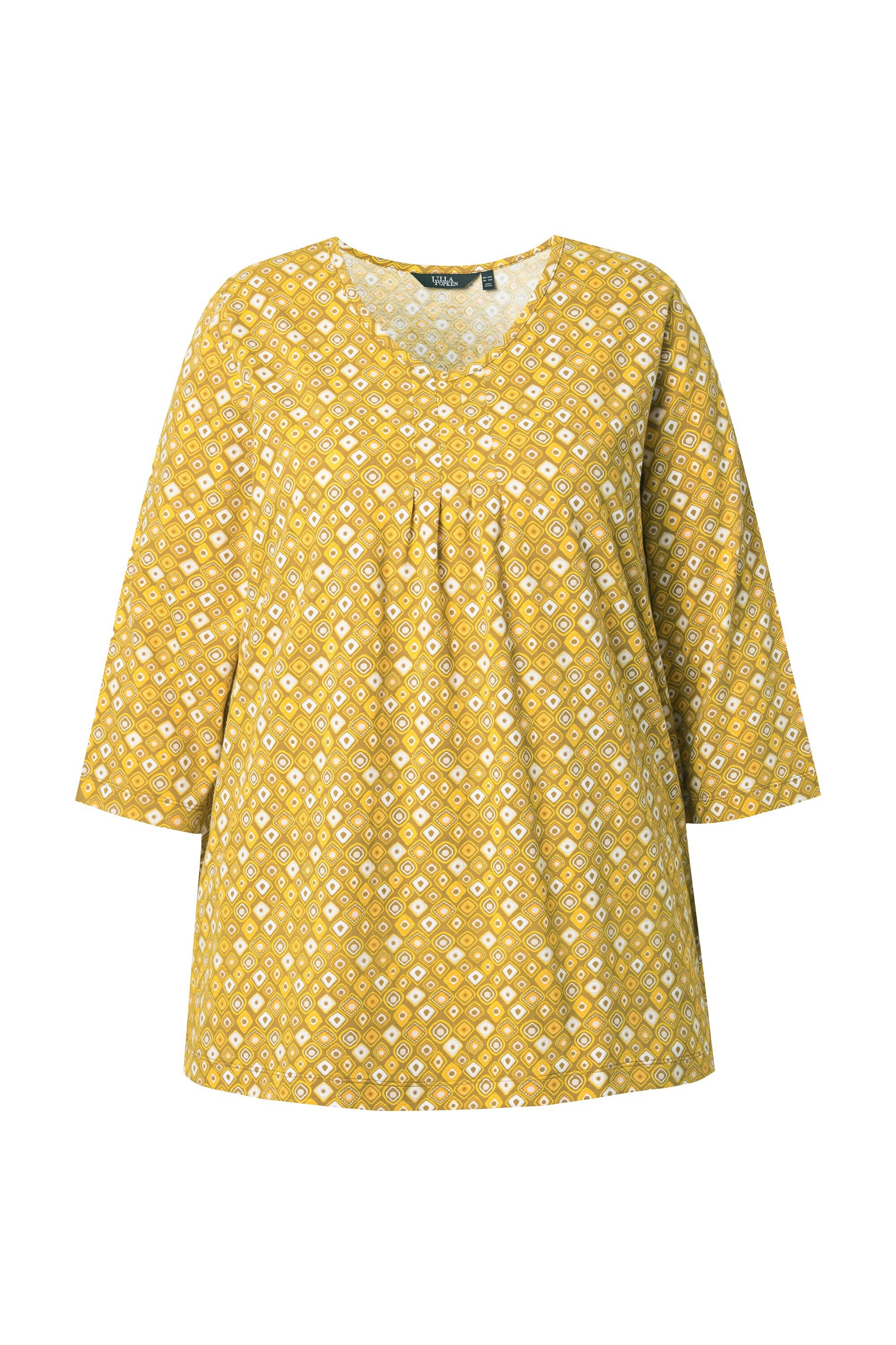 Ulla Popken T-Shirt Shirt Animaldruck A-Linie günstig online kaufen