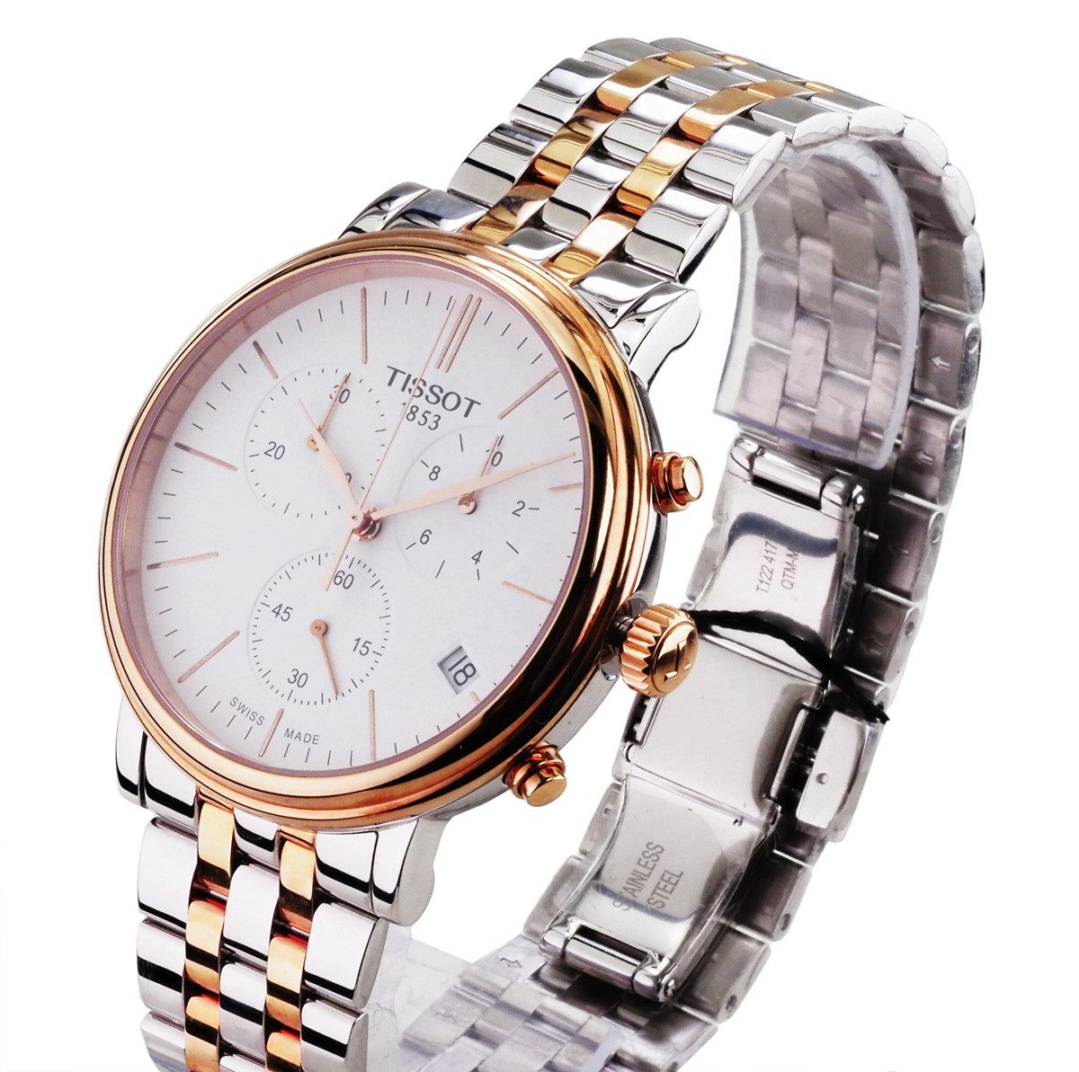 Tissot Chronograph Swiss Made Herren Uhr Chronograph 41 mm Ø T1224172201100 Carson
