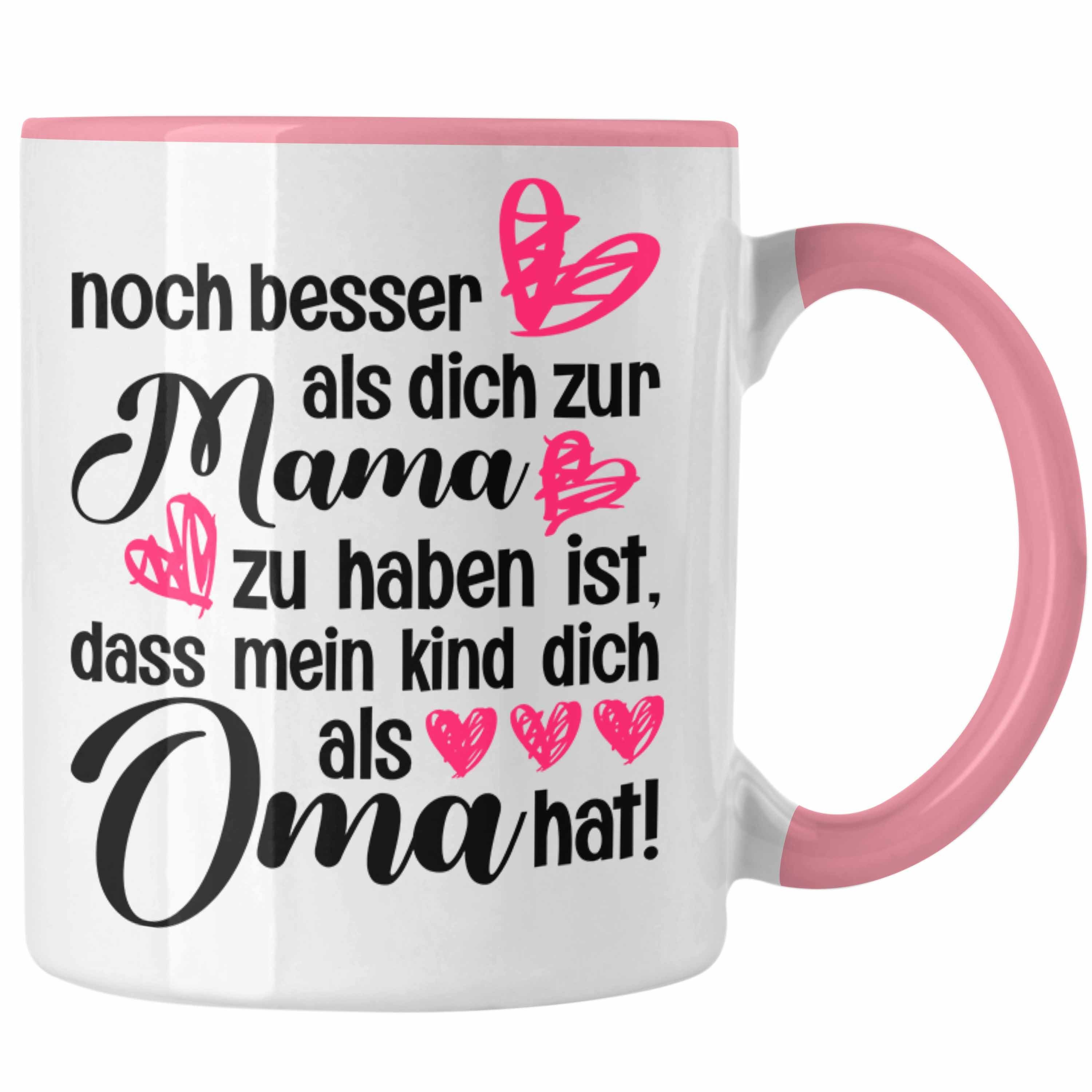 Trendation Tasse Trendation - Mutter Geschenk Tasse Muttertag Mama Oma Kaffeetasse Süßer Spruch Geschenkidee Rosa