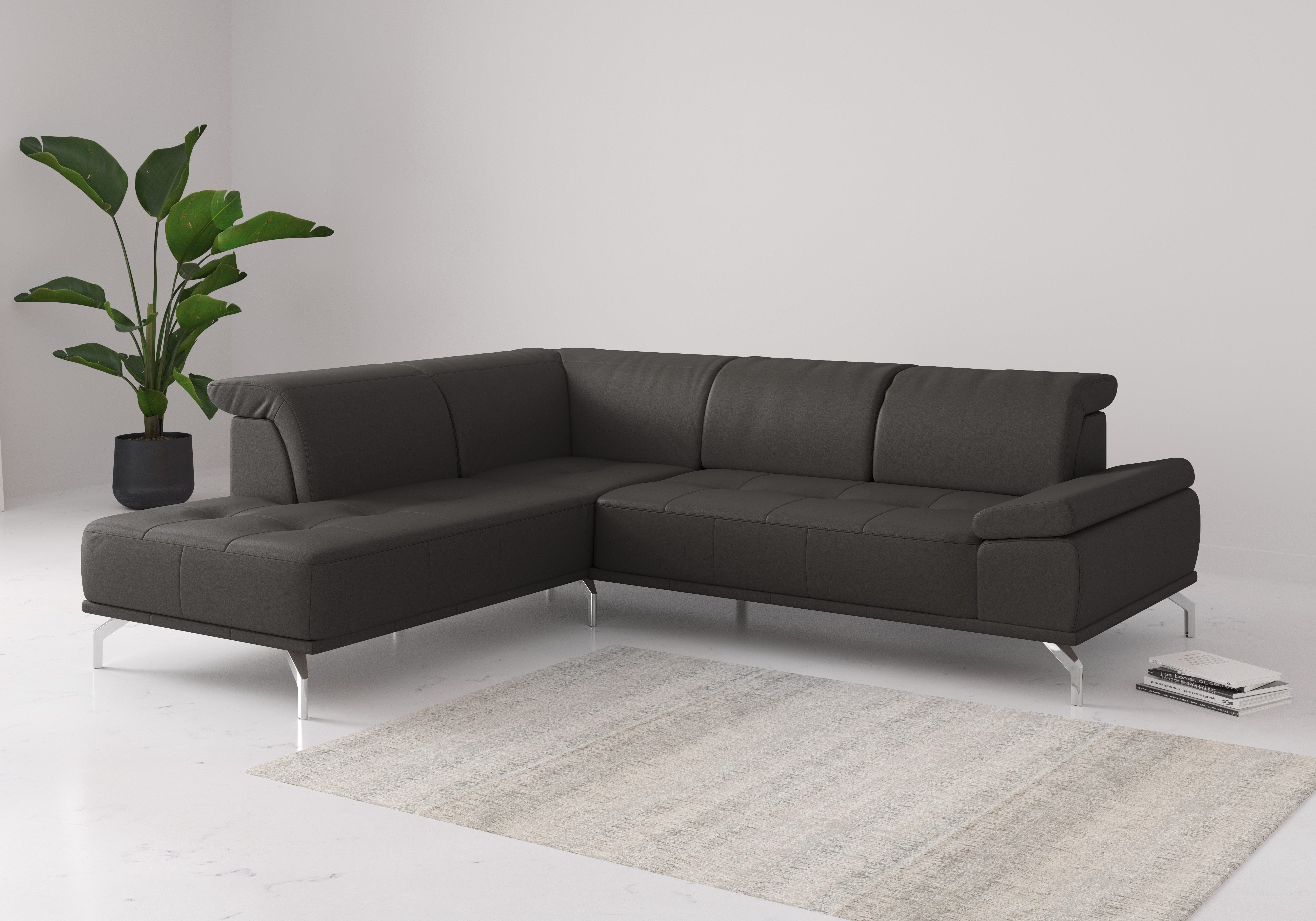 Places of Style Ecksofa "Caluna", Inkl.Sitztiefenverstellung, wahlweise mit günstig online kaufen