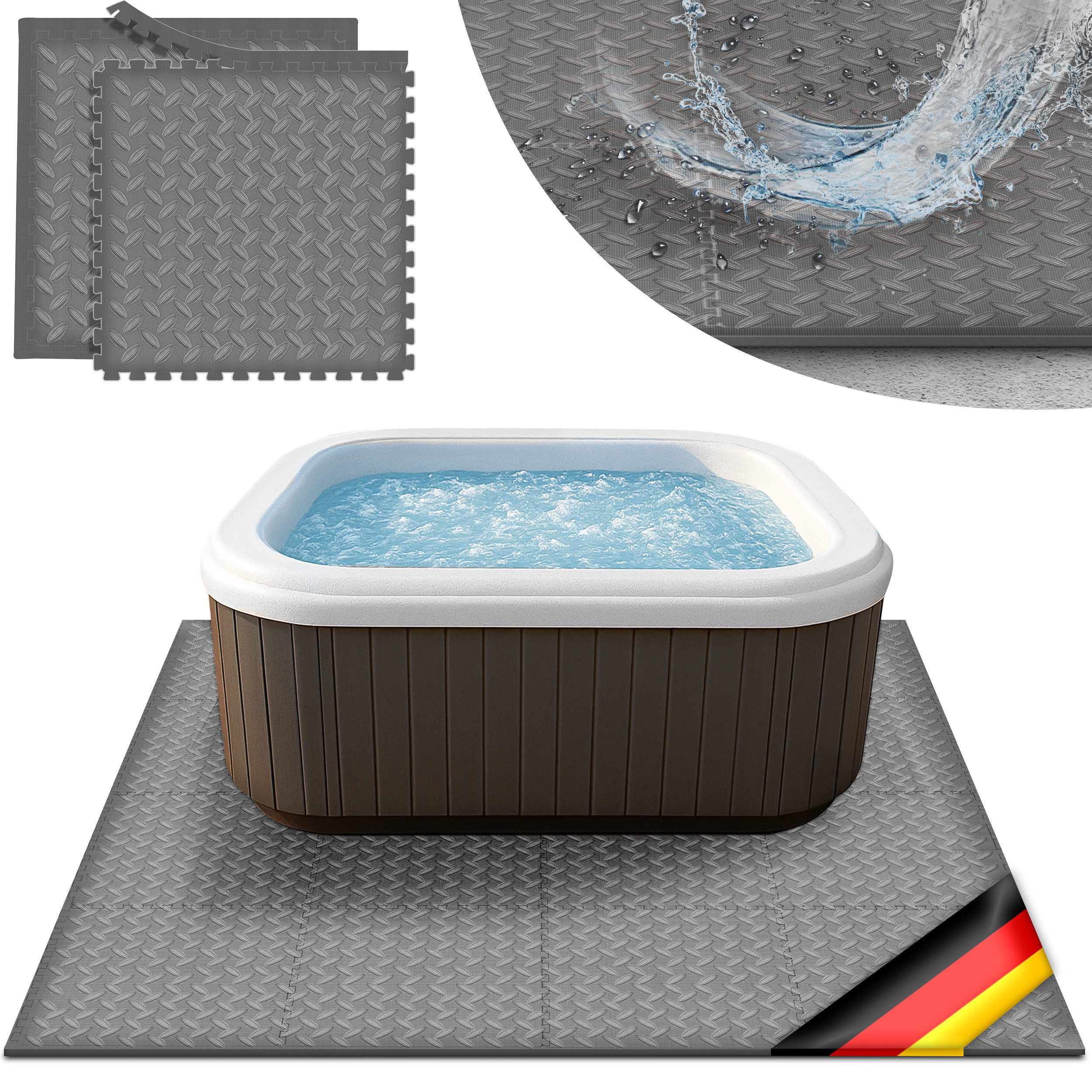 tillvex Pool-Bodenschutzfliese tillvex® Whirlpool Unterlage eckig günstig online kaufen