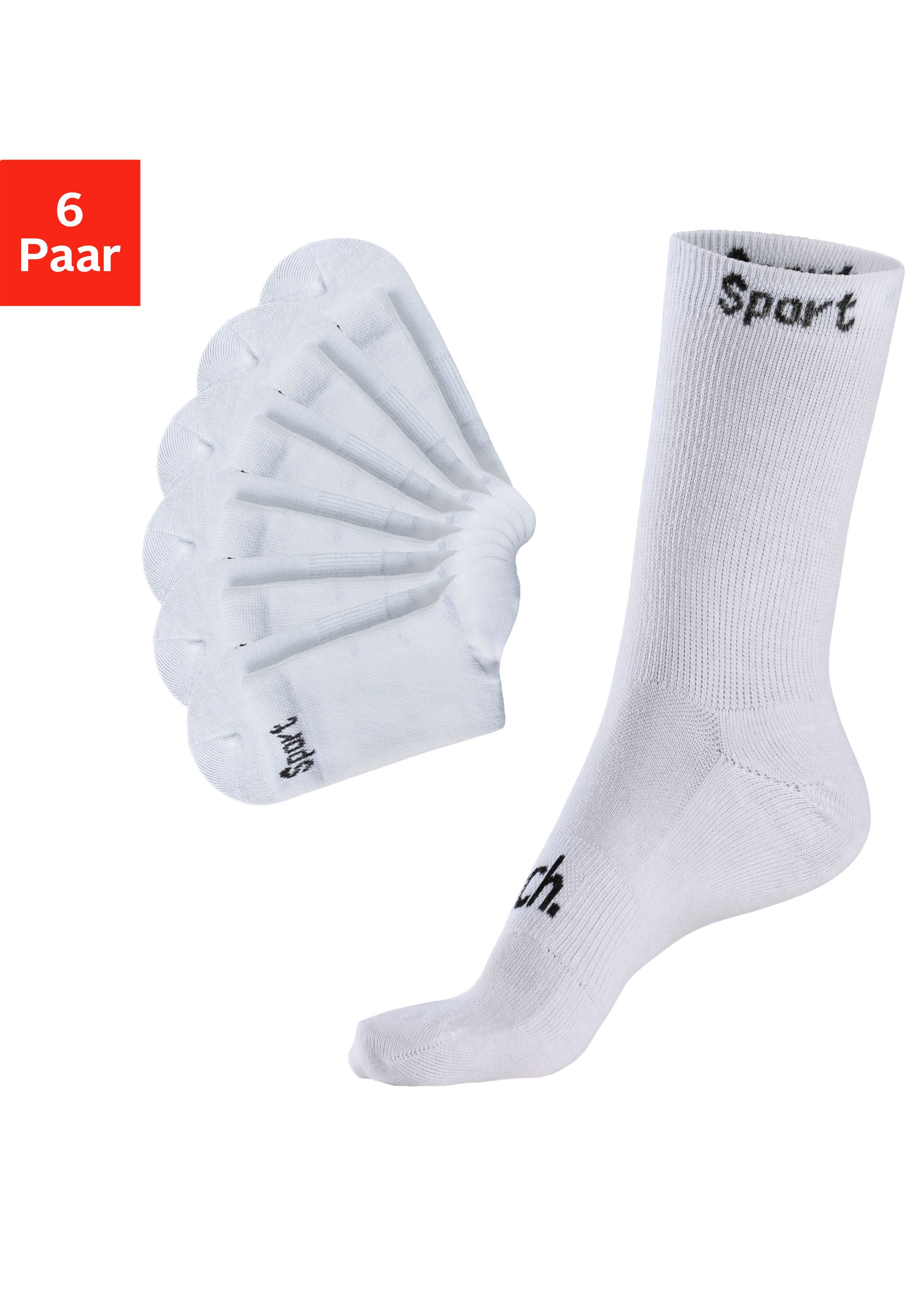 Bench. Sportsocken (Packung, 6-Paar) mit antibakterieller Feuchtigkeitsregu günstig online kaufen