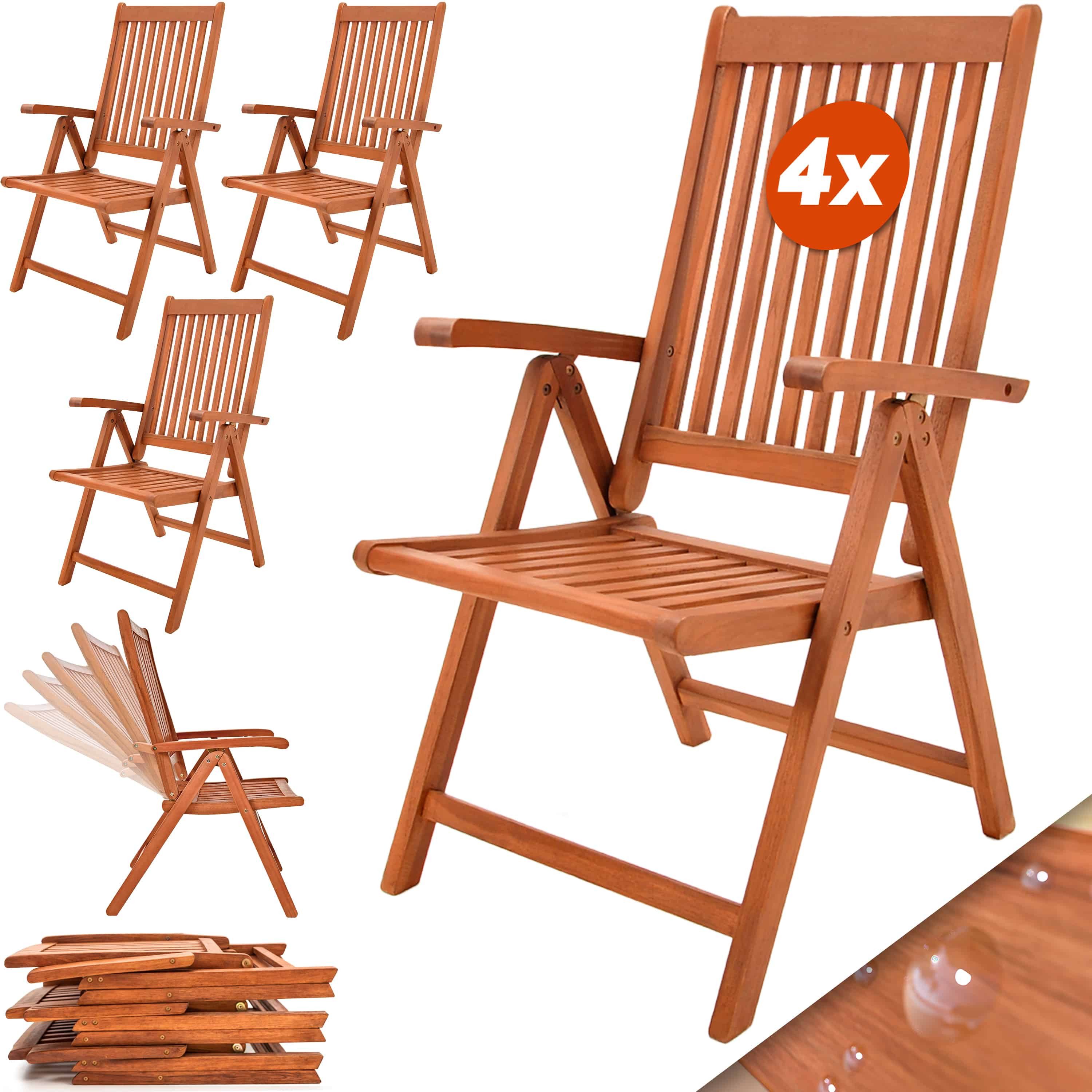 Casaria Gartenstuhl Vanamo (4 St), Gartenstuhl günstig online kaufen