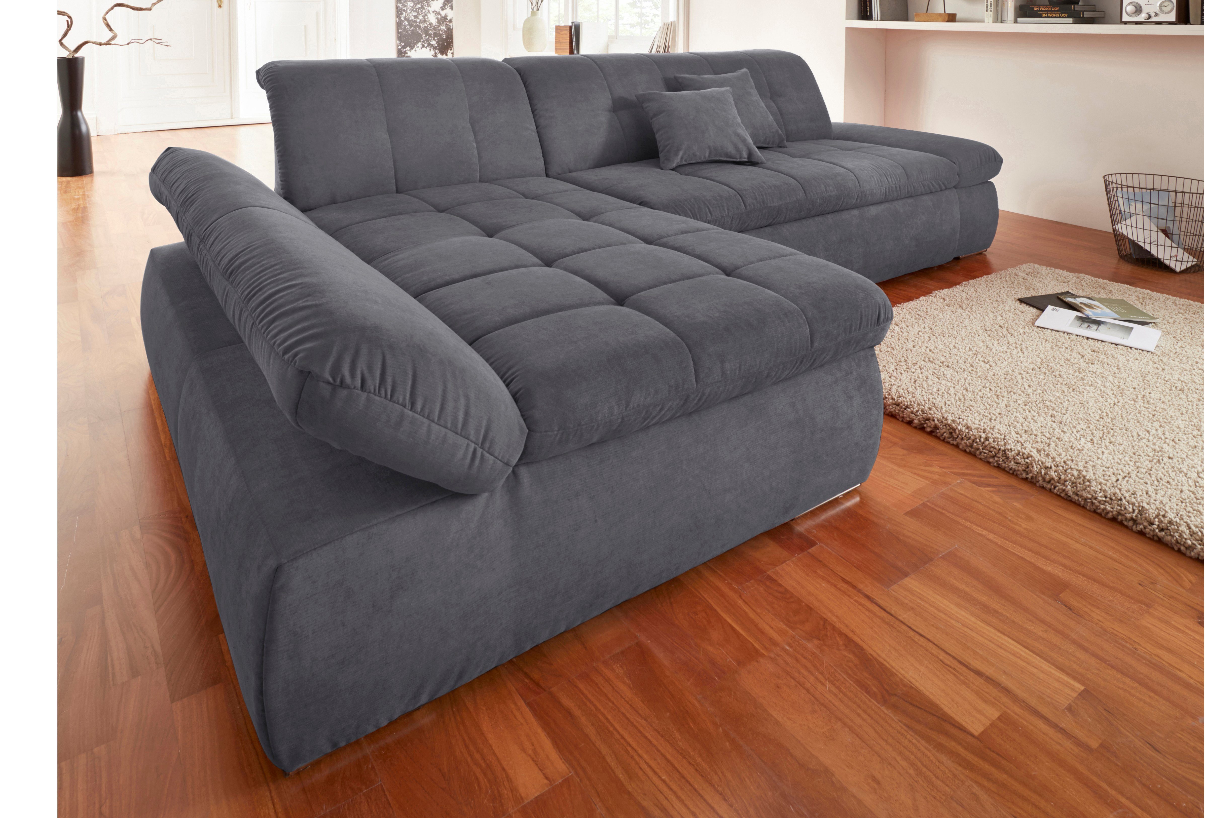 DOMO collection Ecksofa NMoric XXL, B/T/H: 300/172/80cm, L-Form, wahlweise günstig online kaufen