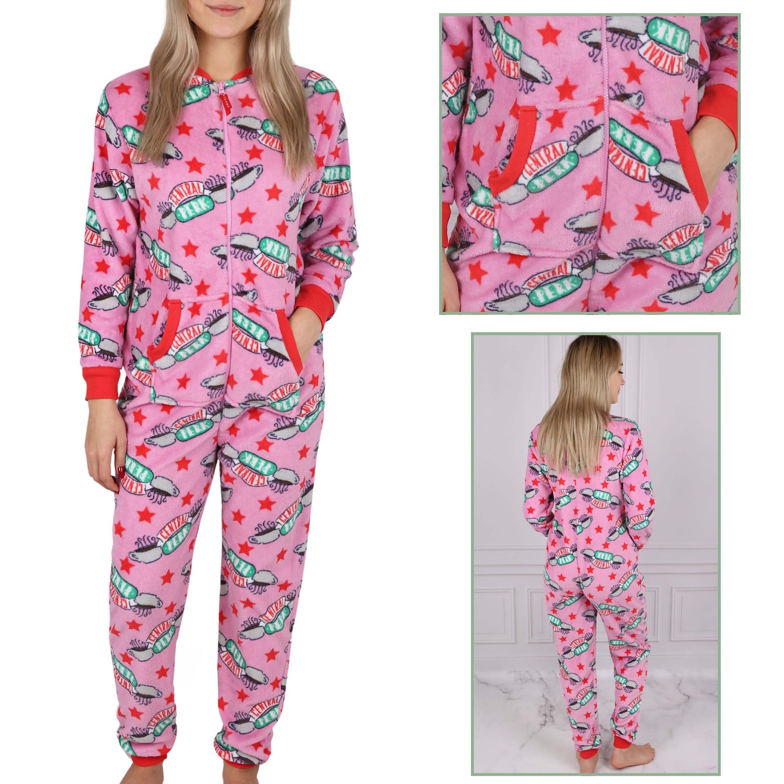 Sarcia.eu Schlafanzug Friends Rosa Damen Einteiler/Pyjama günstig online kaufen