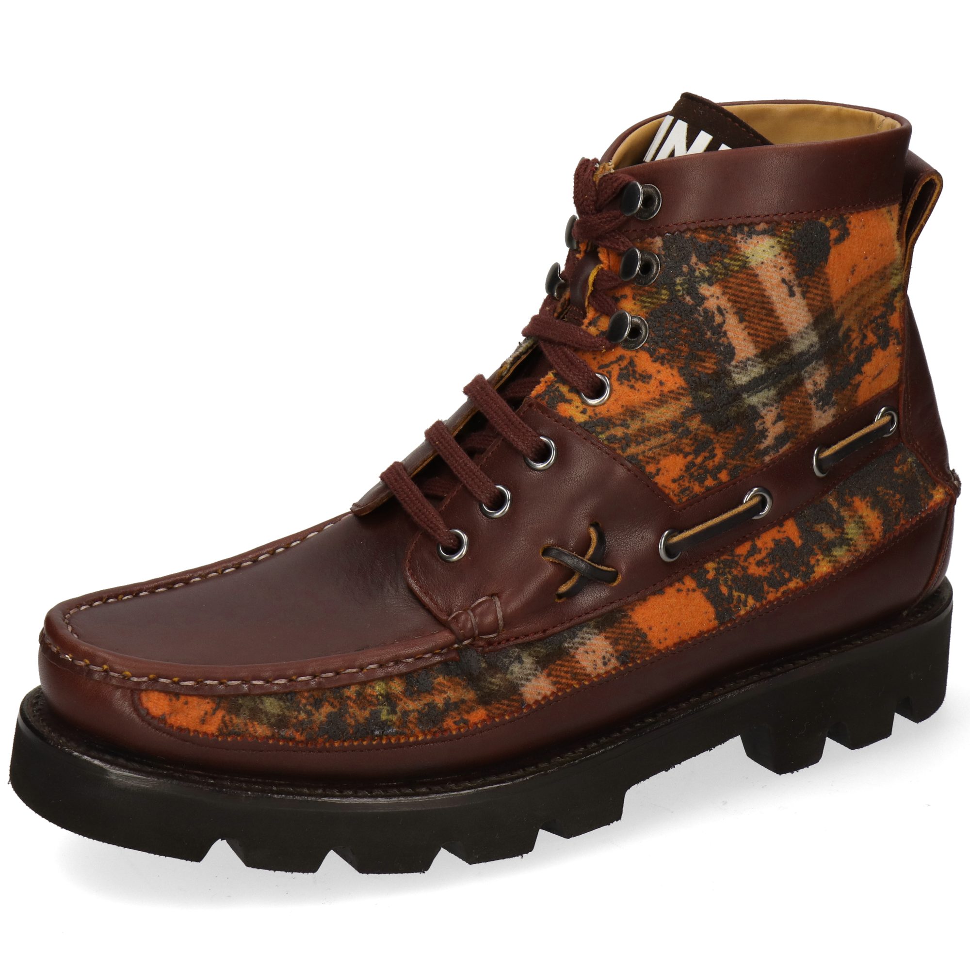 Melvin & Hamilton Baxter 7 Leder-Schnürstiefeletten für Herren Stiefelette Flache Absätze, Echtes Leder