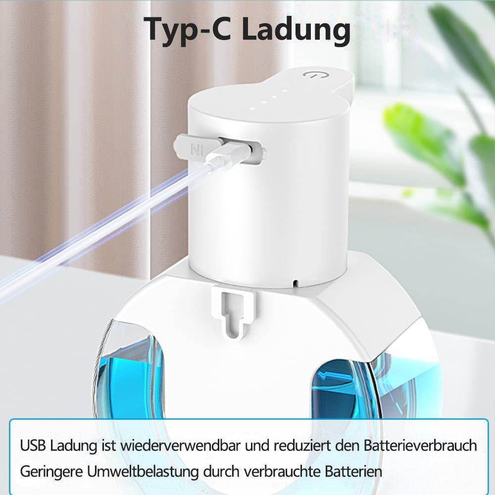 Seifenspender Sensor Weiß(Gel) Seifenspender 420ml GelldG automatisch mit berührungslos elektrischer