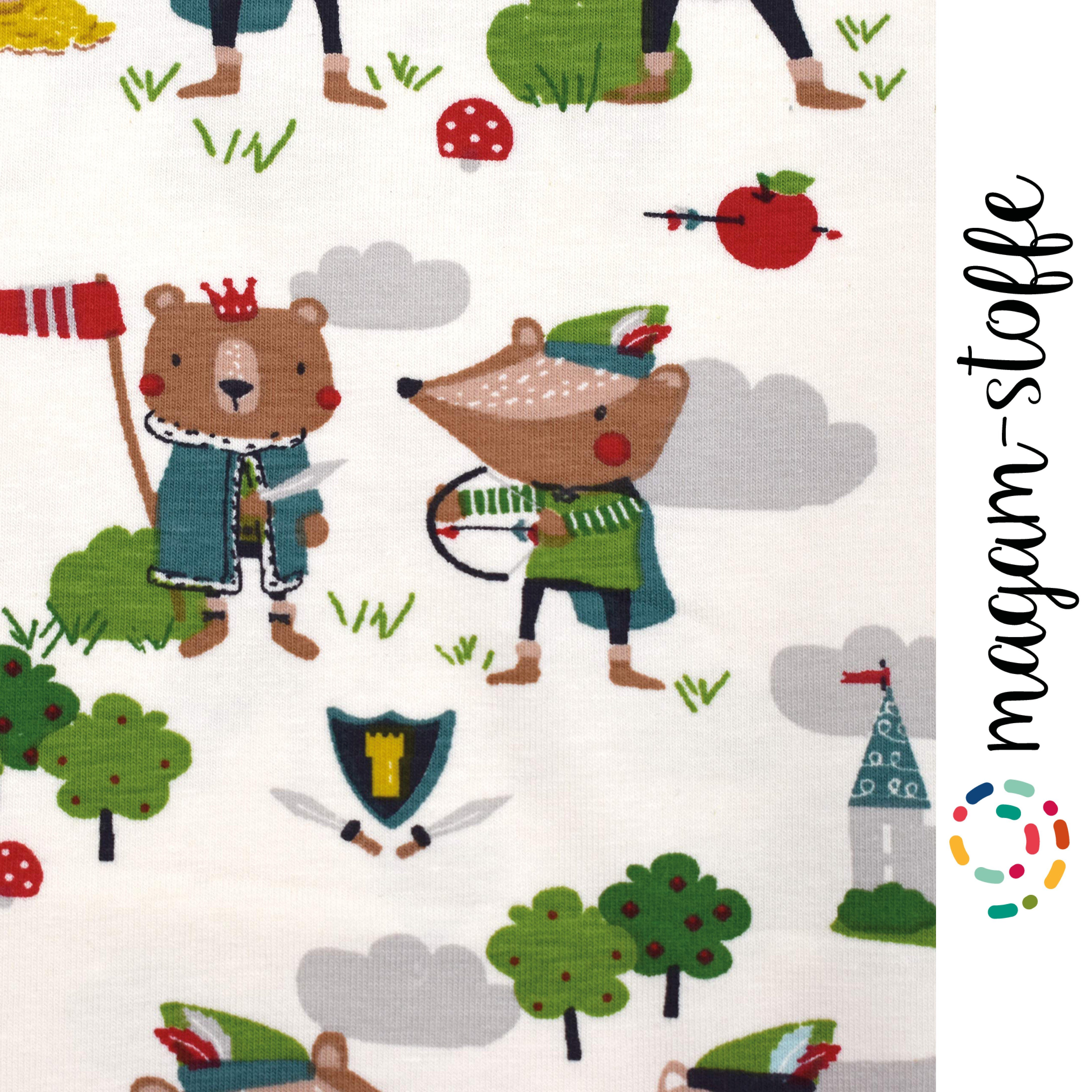 MAGAM-Stoffe Stoff "Robin Wood", Kinder Jersey ÖKO-TEX Meterware ab 50cm