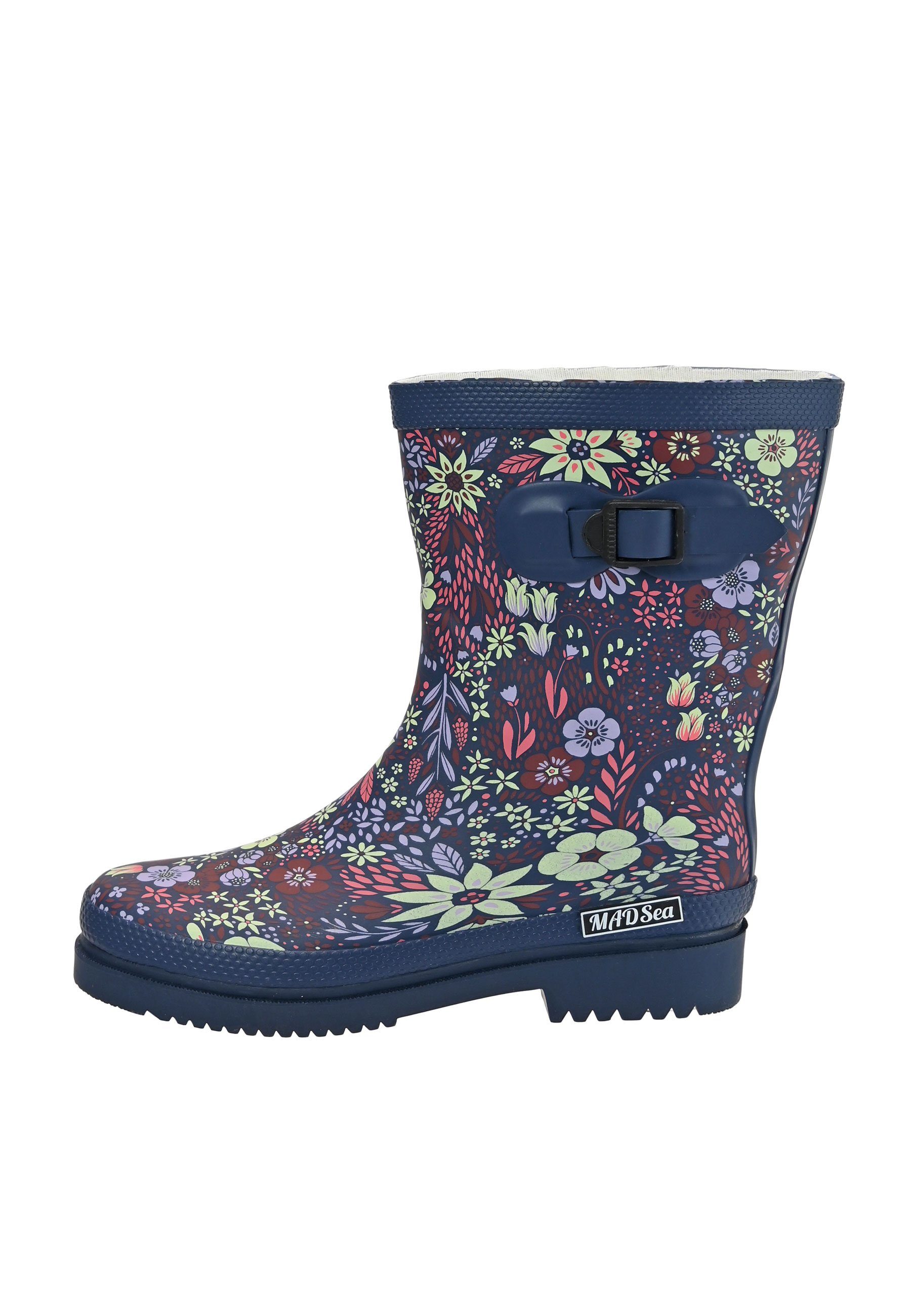 MADSea Flower Gummistiefel mit rutschfester Laufsohle und buntem Blumenprin günstig online kaufen