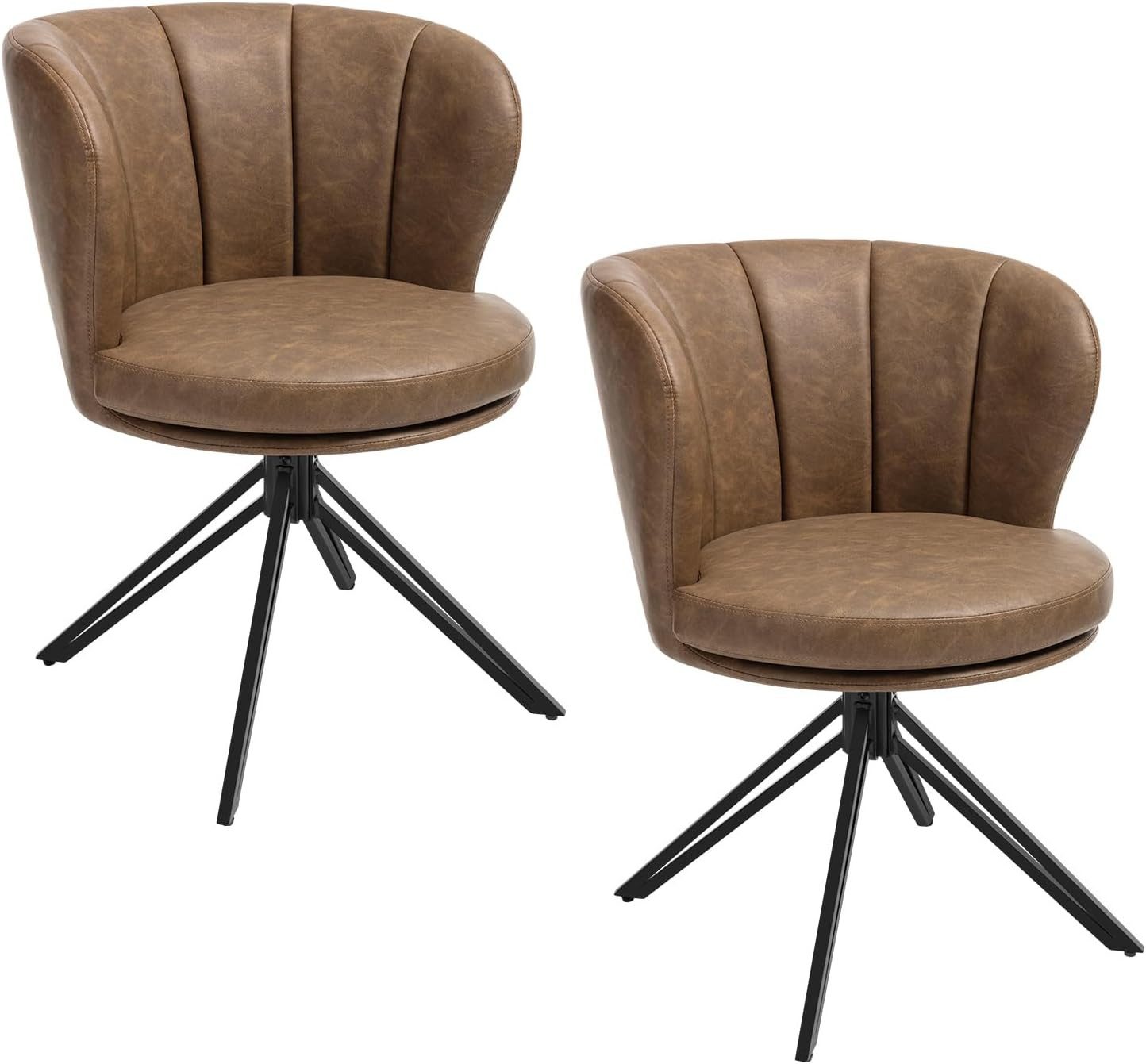 Woltu 4-Fußstuhl (2 St), Esszimmerstühle Polsterstuhl 360° Drehbar, mit Arm günstig online kaufen
