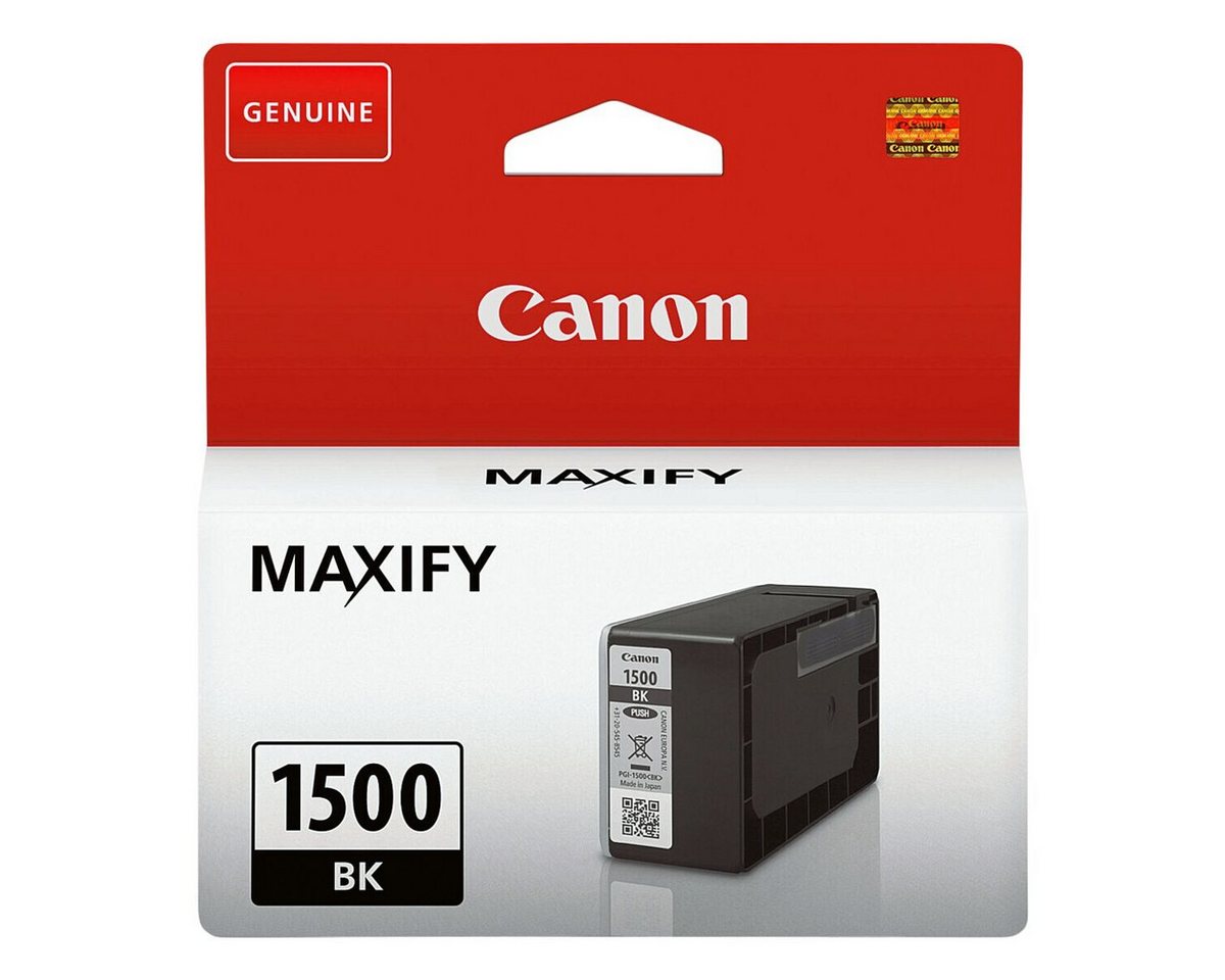 Thumbnail - Canon PGI-1500 BK Tintenpatrone (1-tlg., Original Druckerpatrone, schwarz)