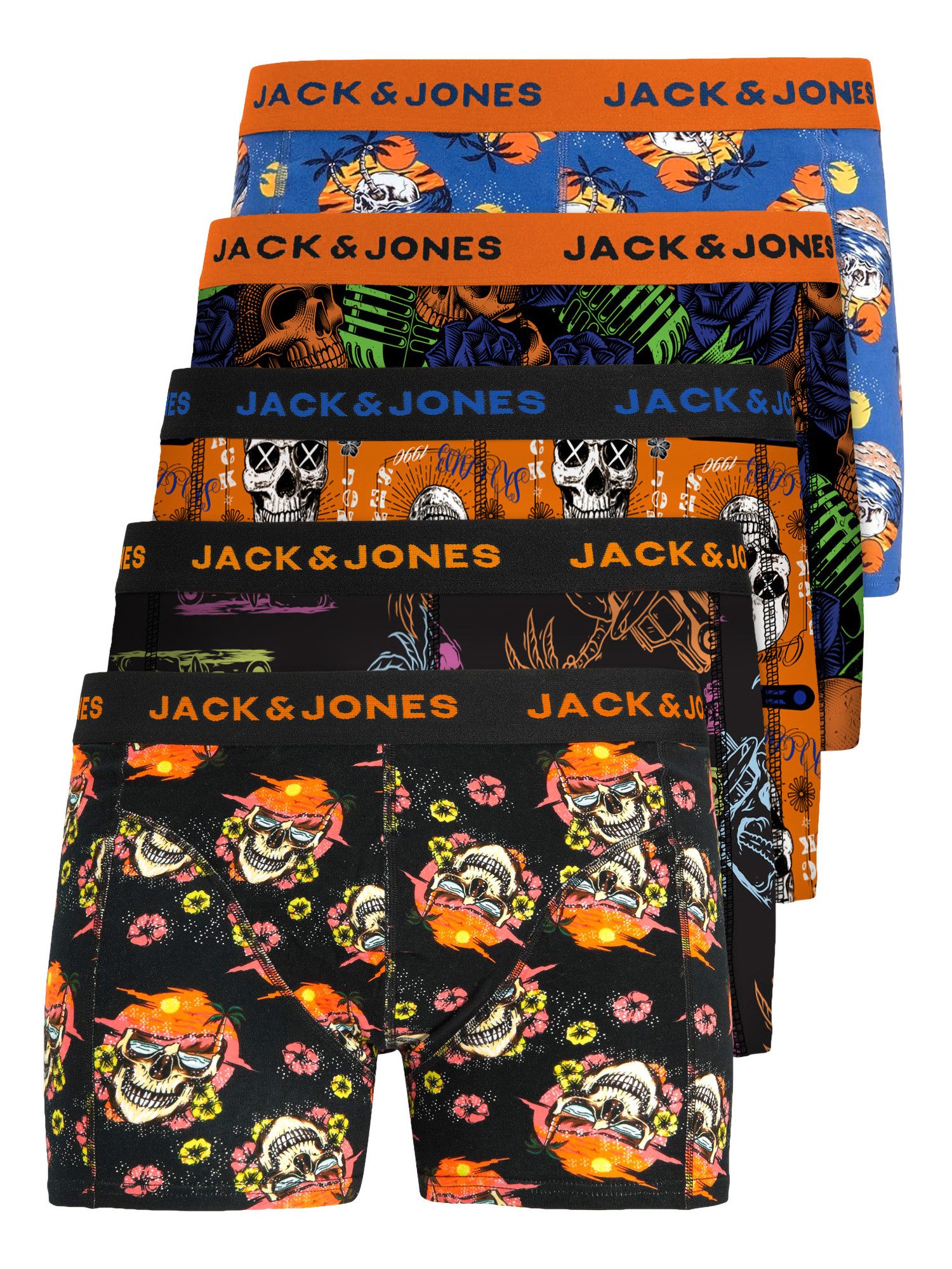Jack & Jones Boxershorts Jacvel (5-St., 5er Pack) gute Passform durch elast günstig online kaufen