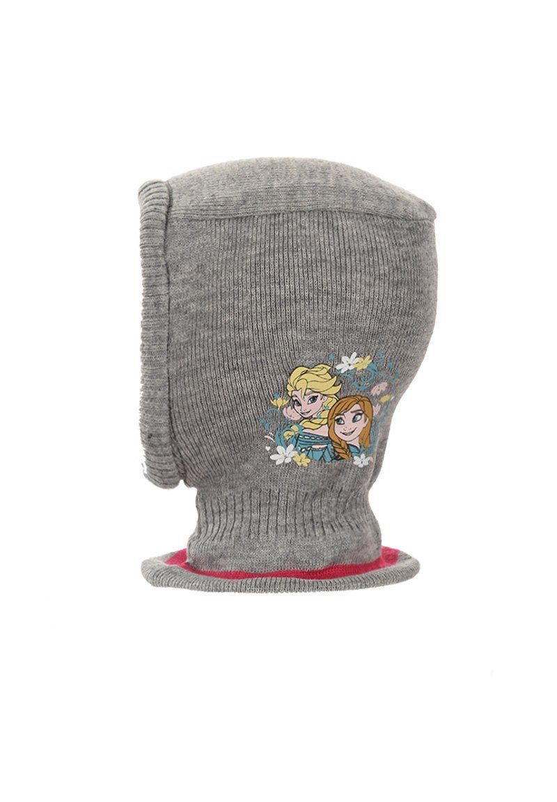 Kinder Kids (Gr. 92 -146) Disney Frozen Schlupfmütze Eiskönigin Anna & Elsa Winter-Mütze Grau