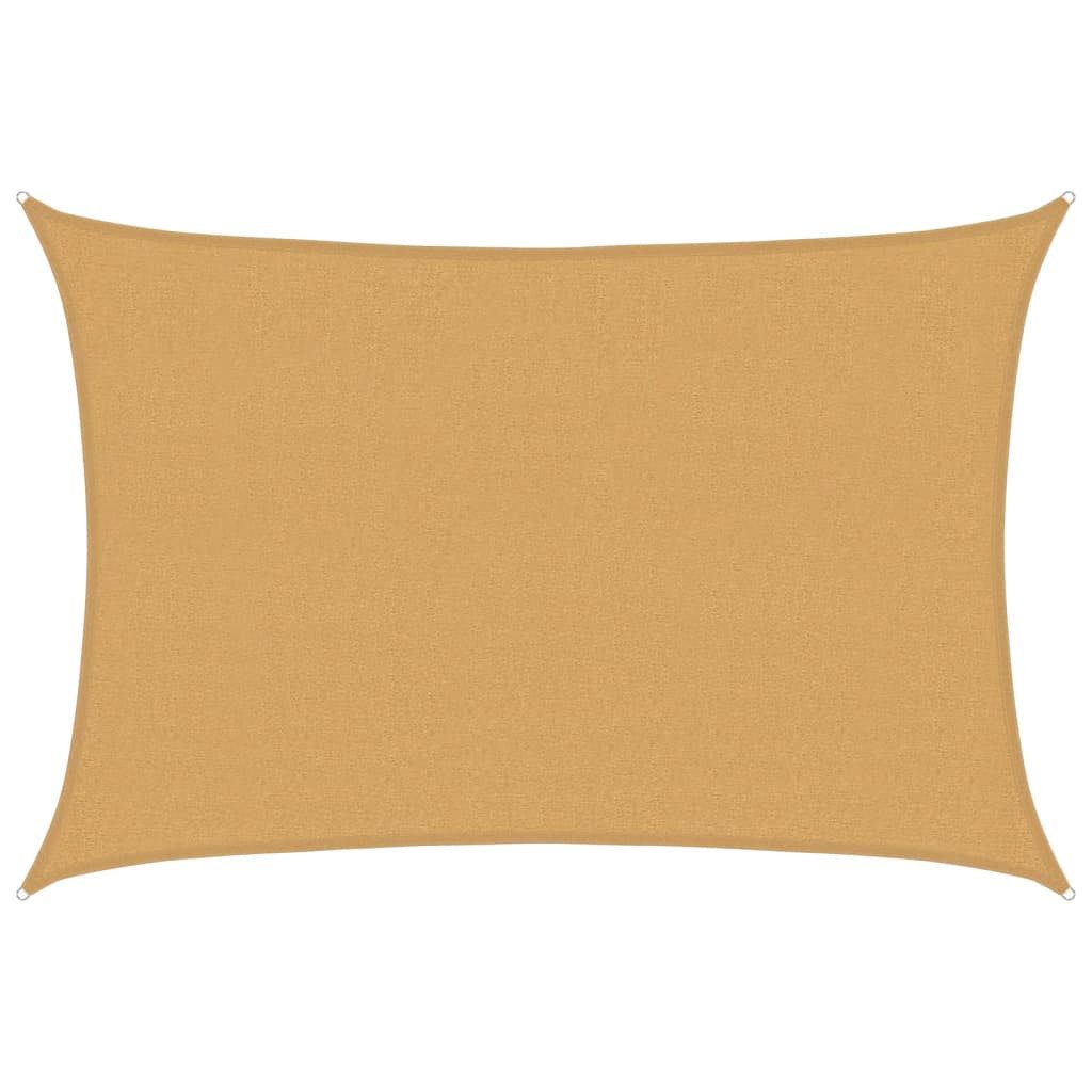 Sonnensegel Sonnensegel 160 g/m² Rechteckig Sandfarben 2,5x4 m HDPE