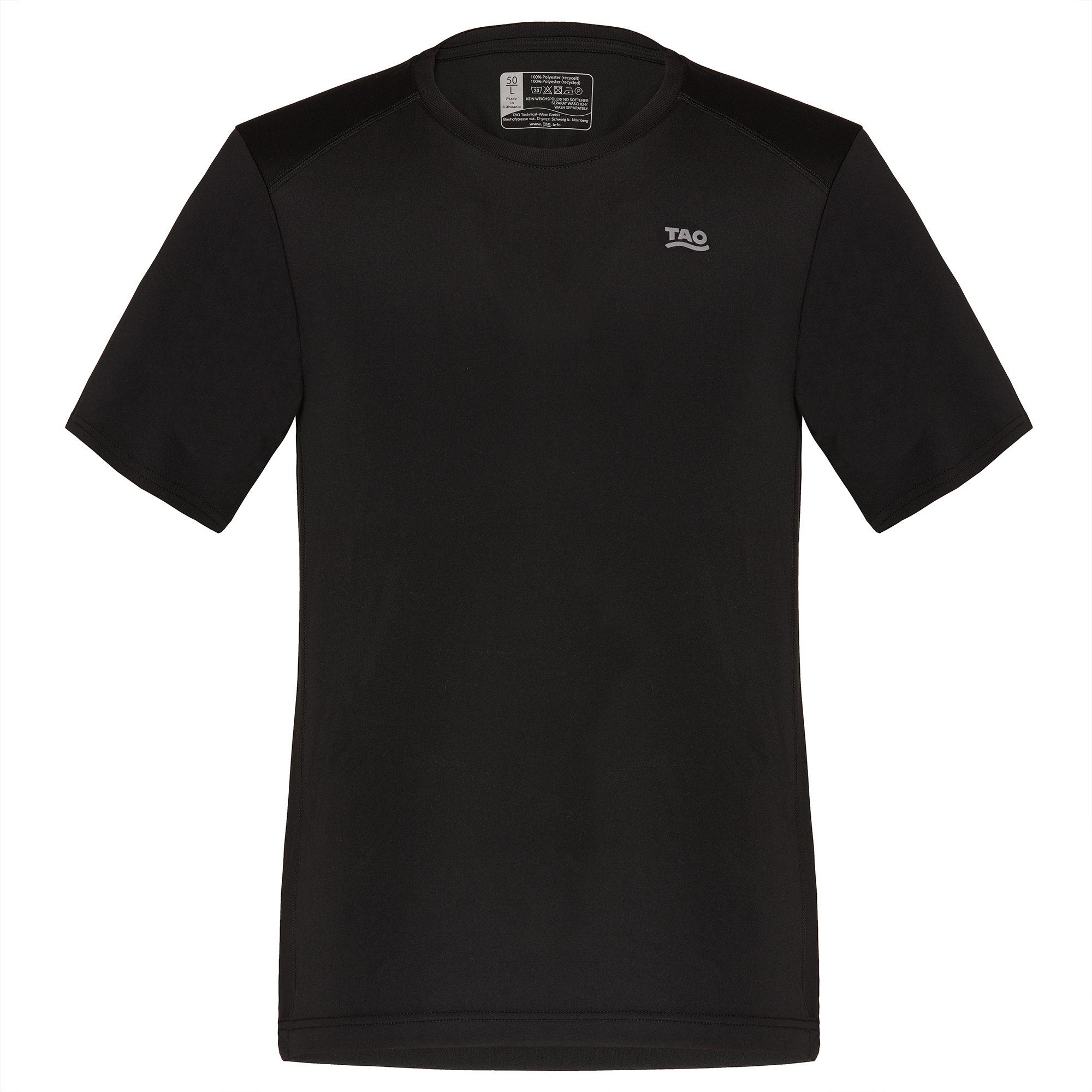 TAO Laufshirt Lauftop PINO (1-tlg) BLACK | T-Shirts