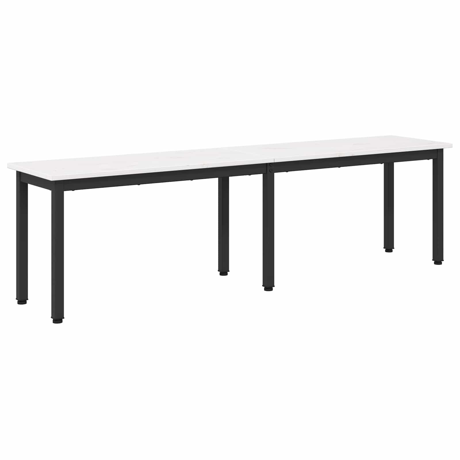Sitzbank Bank Weiß 160 x 35 x 45 cm Massives Kiefernholz