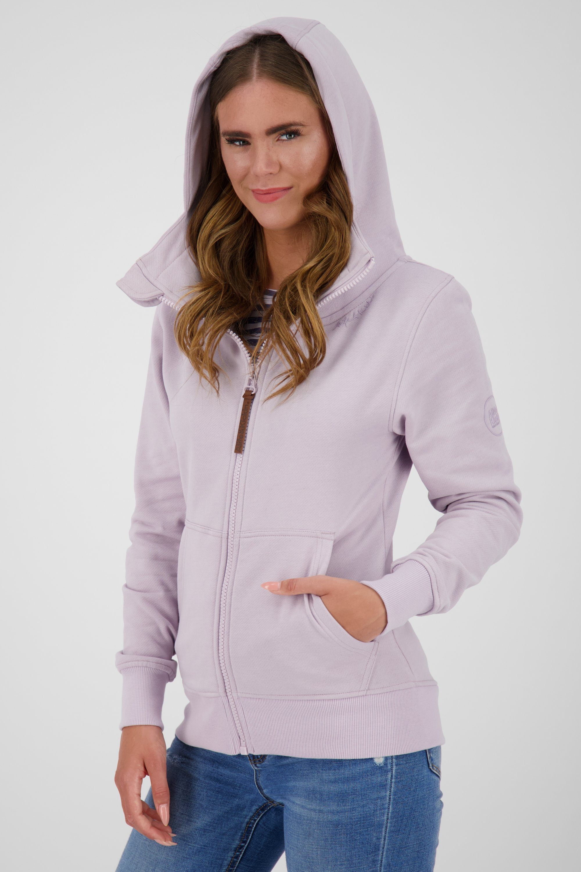 Sweatjacket Kickin bluebell melange A Kapuzensweatjacke & Damen Alife YasminaAK