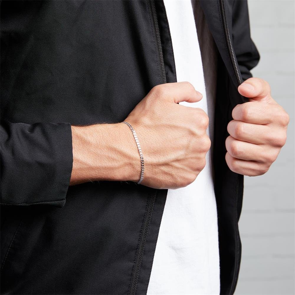 JEWLIX Panzerarmband JEWLIX Unisex Panzerarmband aus 925er Silber 3mm (Läng günstig online kaufen