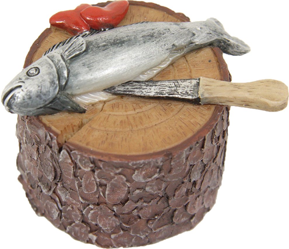FADEDA Krippen-Zubehör FADEDA Fisch auf Hackstock, Höhe in cm: 3,5