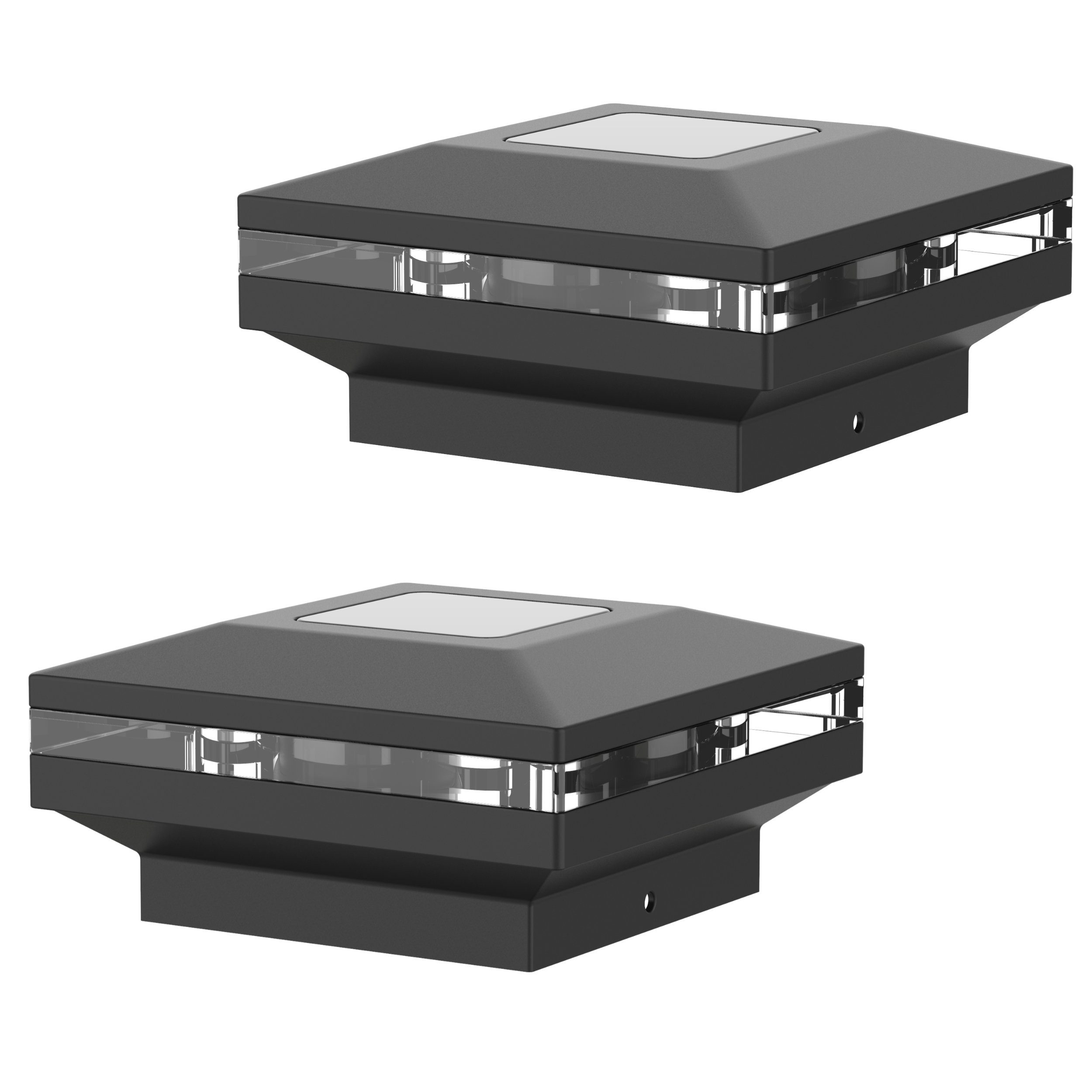 IC Gardenstyle LED Gartenleuchte 2er Set Solar Zaunbeleuchtung für 9 x 9 cm günstig online kaufen