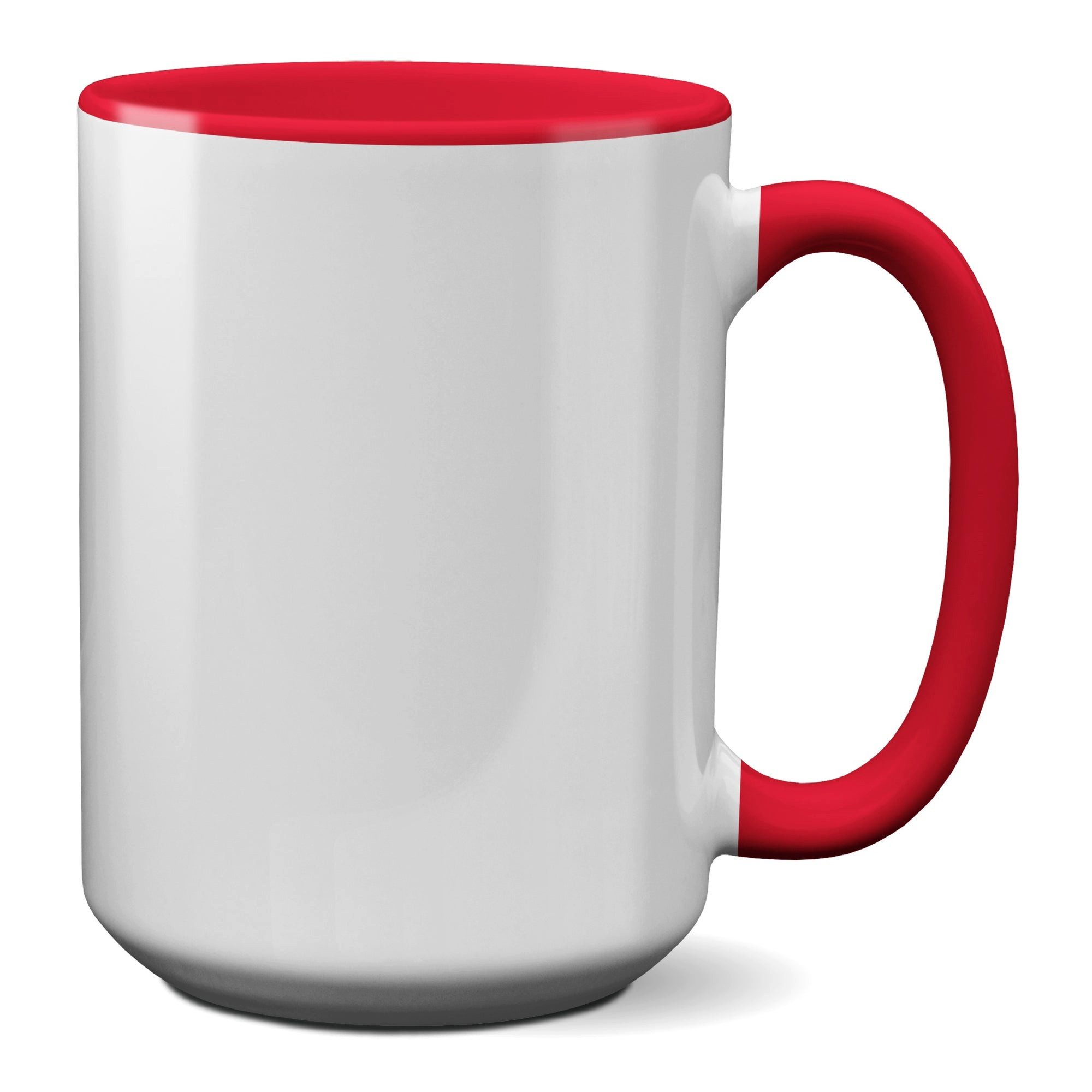 22Feels Tasse 72x XL Sublimation Rohling Beschichtung Blanko 440ml 15oz WEISS-ROT, 72-tlg.