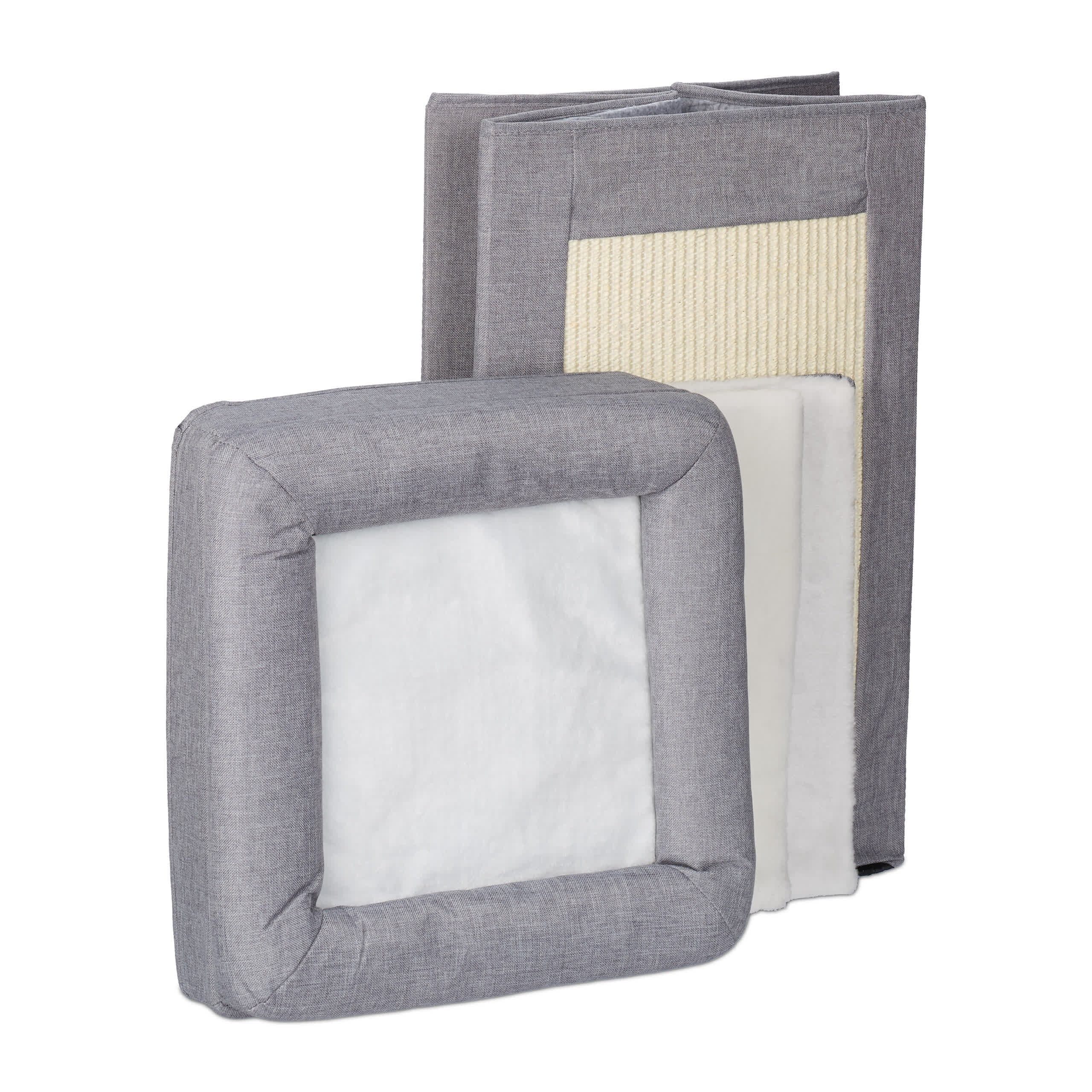 relaxdays Katzenzelt Katzenhöhle 3 Ebenen