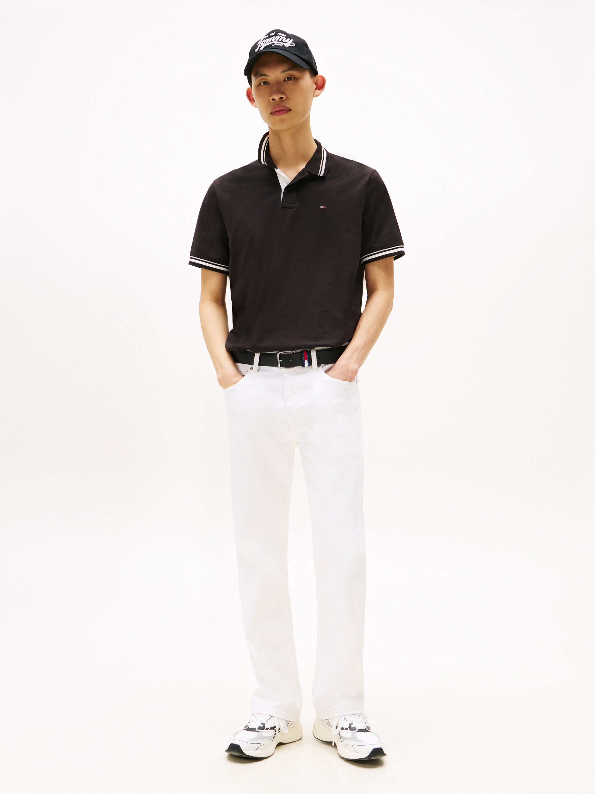 Tommy Jeans Poloshirt TJM REG TIPPED POLO EXT Mit Rundhalsausschnitt günstig online kaufen
