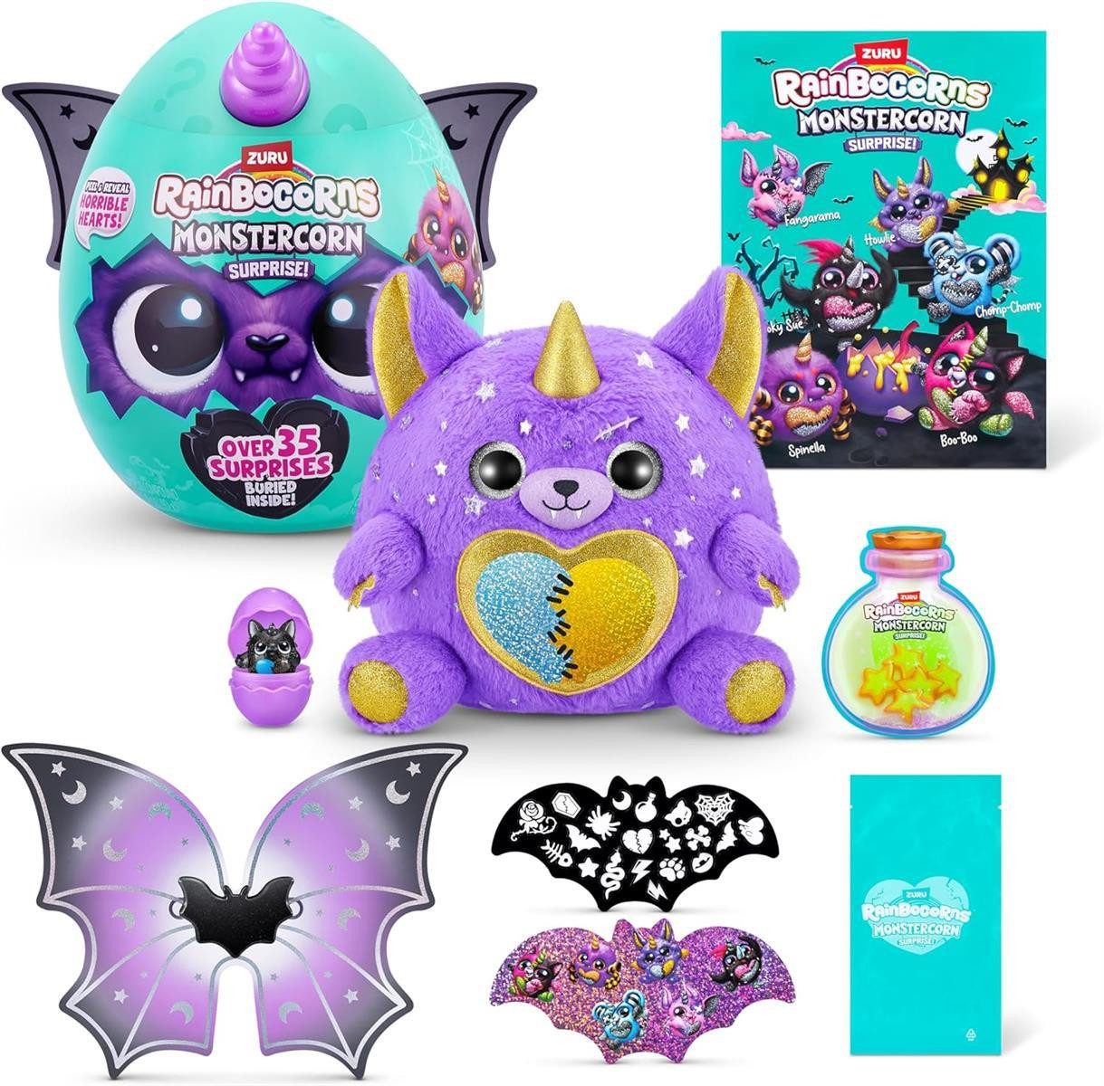 ZURU Kuscheltier ZURU Rainbocorns Monstercorn Surprise Werewolf Figur 3+