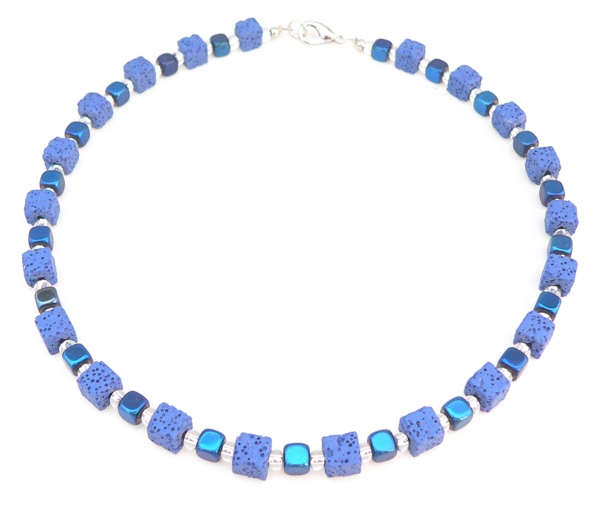 traumschmuck Kette ohne Anhänger 113. Halskette Würfel Lava Hämatit glanz f günstig online kaufen