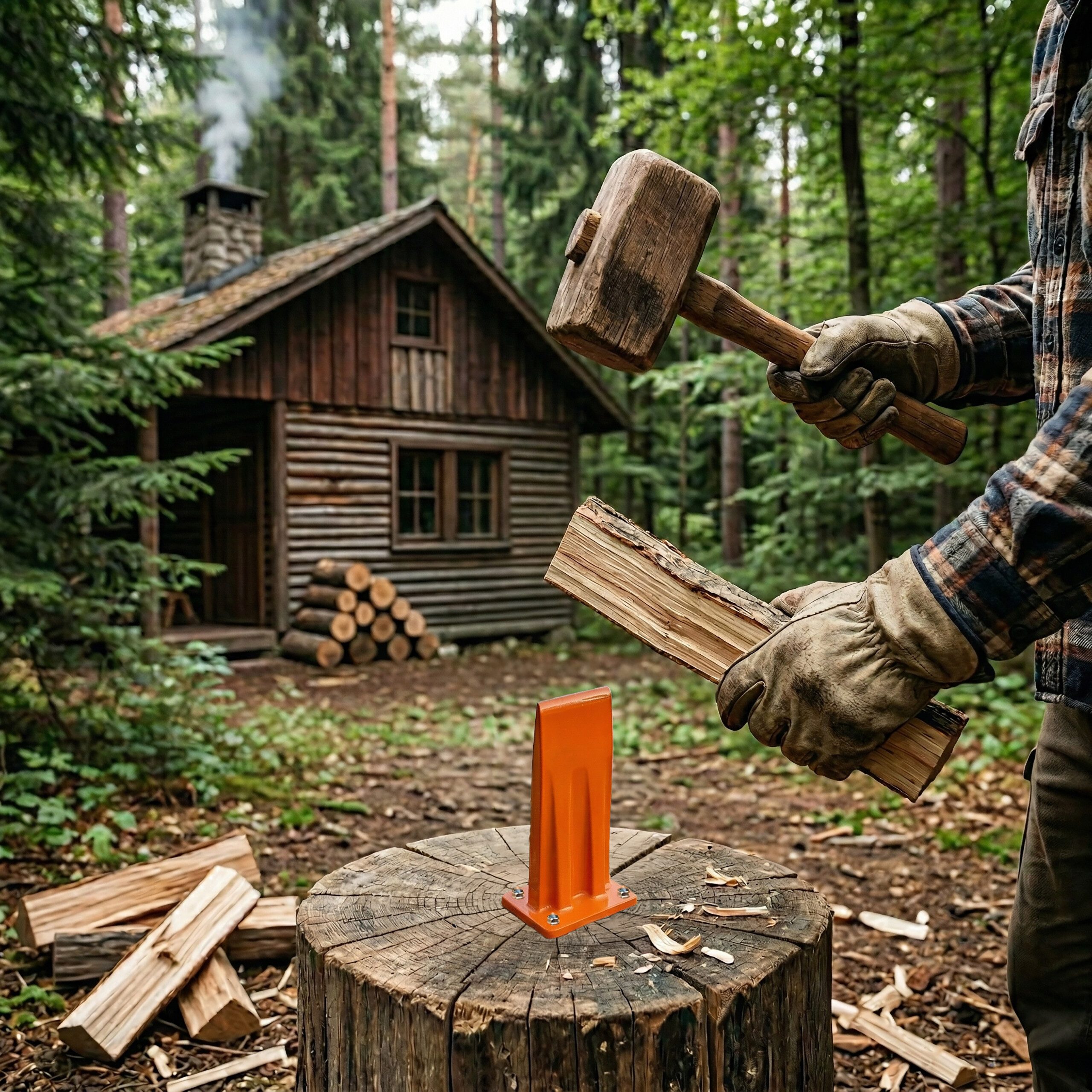relaxdays Holzspalter Manueller Holzspalter