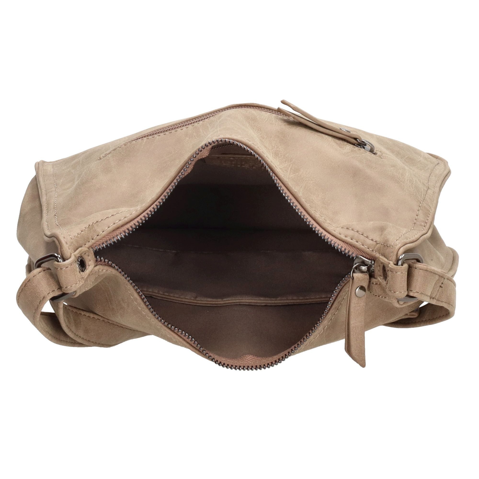 Christian Wippermann Umhängetasche Damen Tasche Schultertasche Umhängetasche Crossover Bag (1 tlg), Leder Optik Handtasche Schwarz