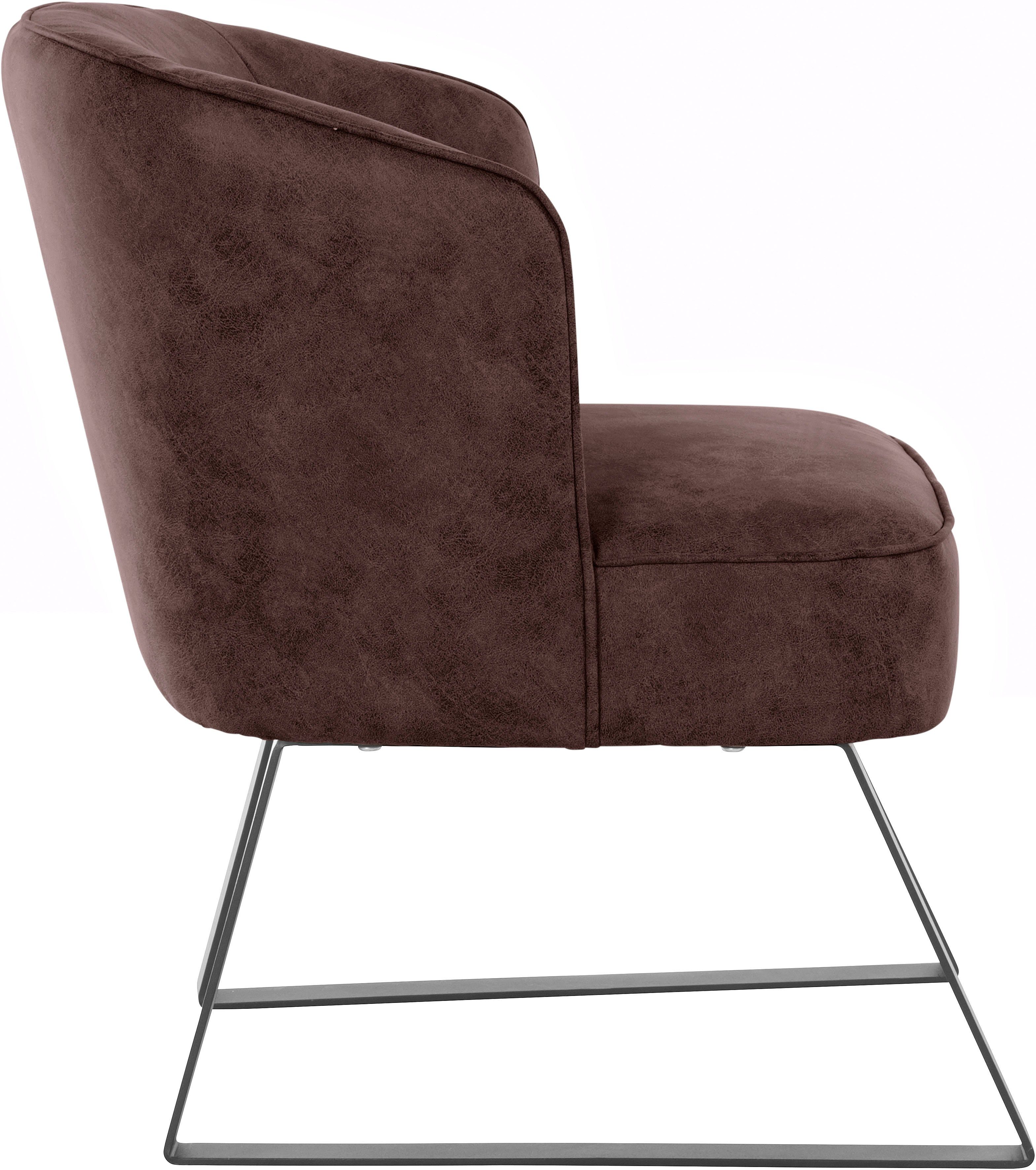 exxpo - sofa fashion Sessel in Americano, Stck. mit Qualitäten, Keder und Metallfüßen, verschiedenen 1 Bezug