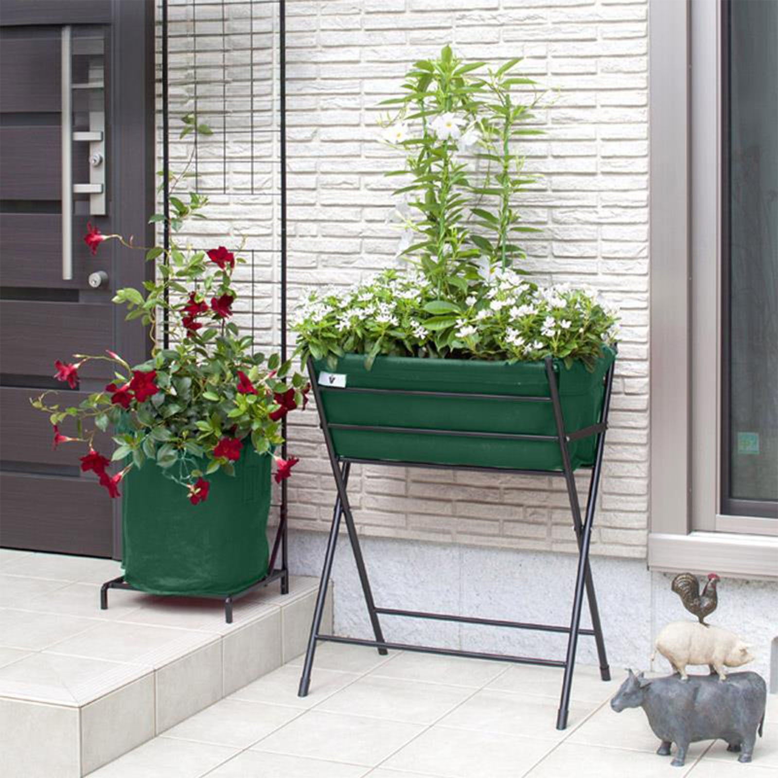 VegTrug Hochbeet VegTrug® POPPY GO! - für Balkon und Terrasse, aus Vliesstoff - 65x42x79cm - für 33 Liter Erde