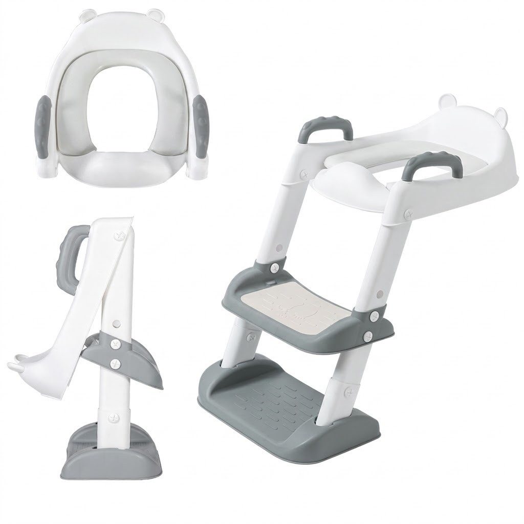 P & K Töpfchen Toilettensitz mit Leiter & Tritthocker – Töpfchentraining